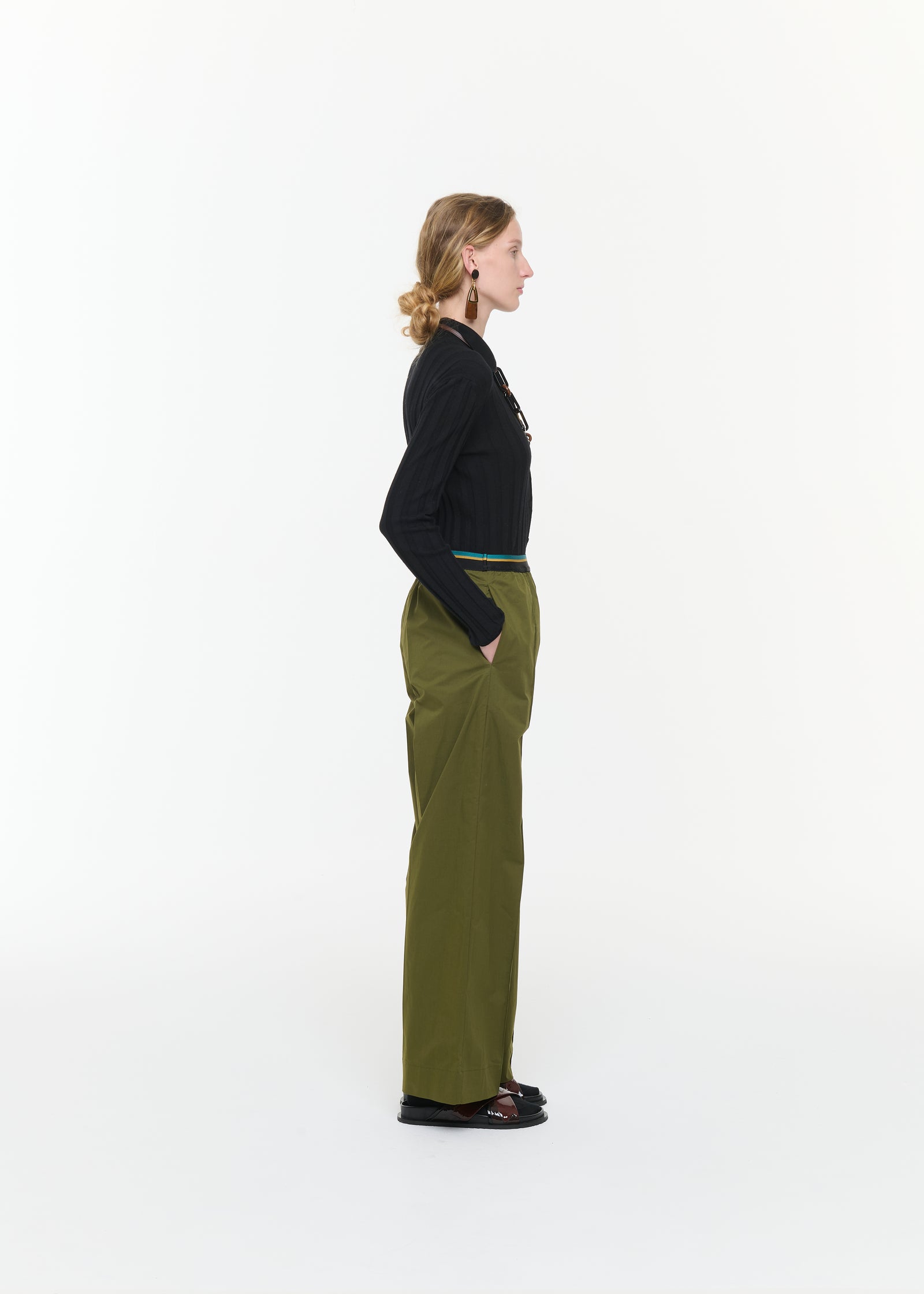 LICHEN POPELINE TROUSERS