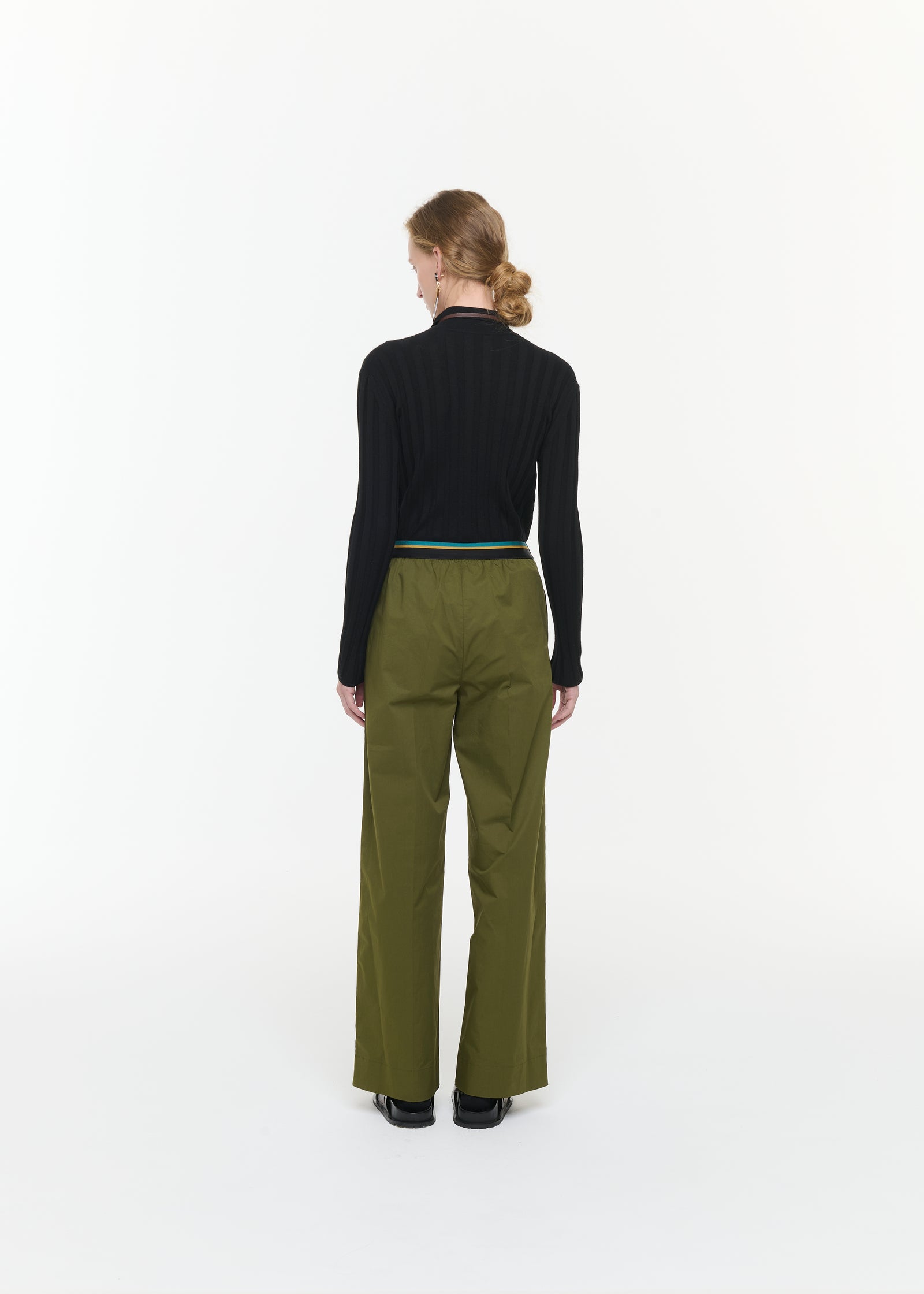 LICHEN POPELINE TROUSERS