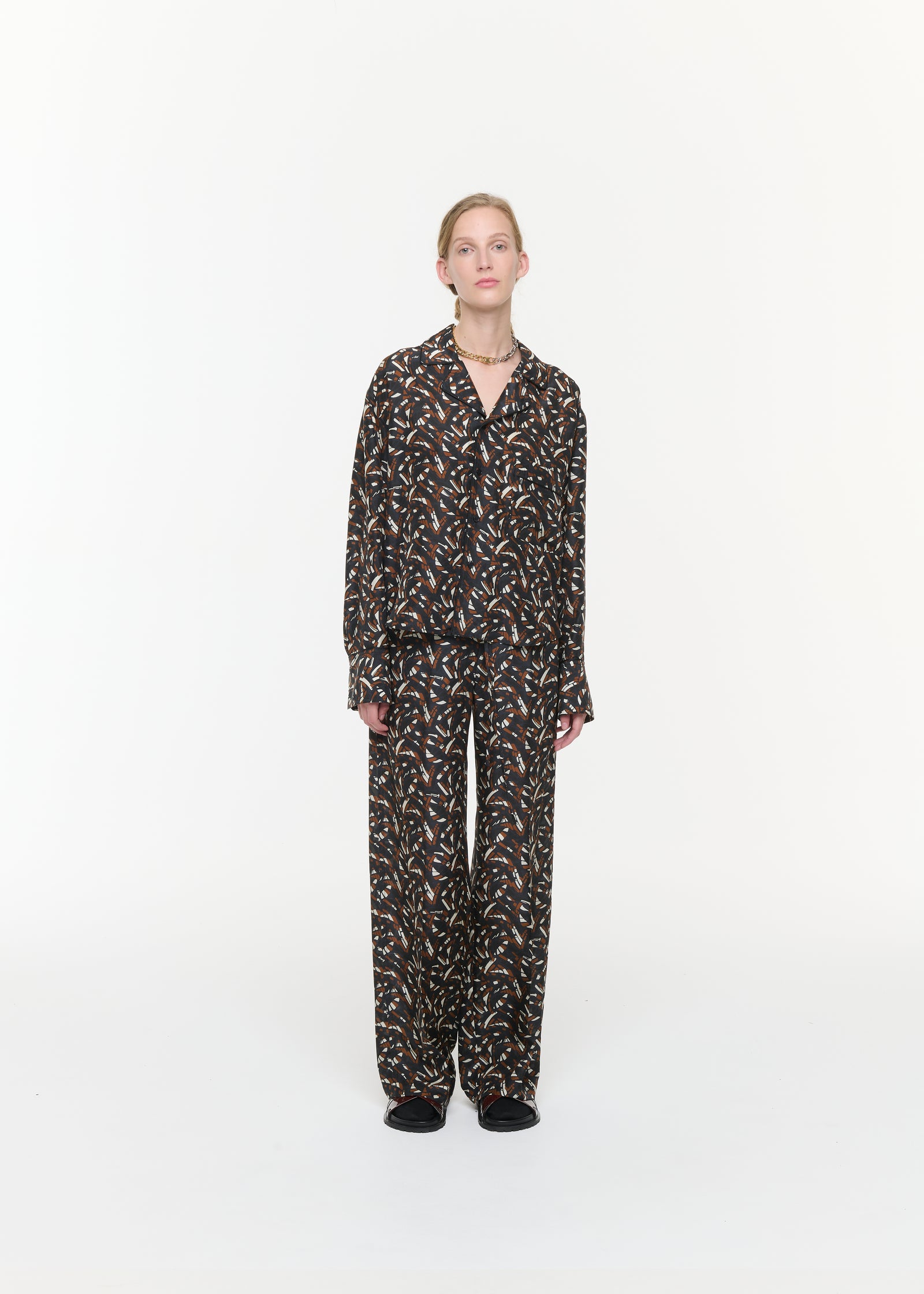 HABOUTAI SILK PIJAMA SHIRT