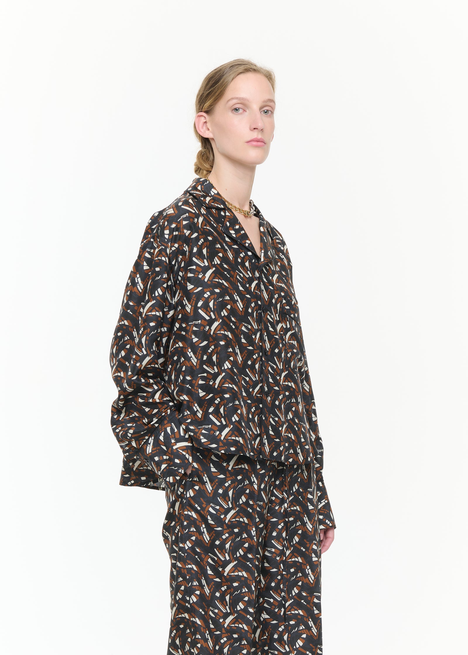 HABOUTAI SILK PIJAMA SHIRT