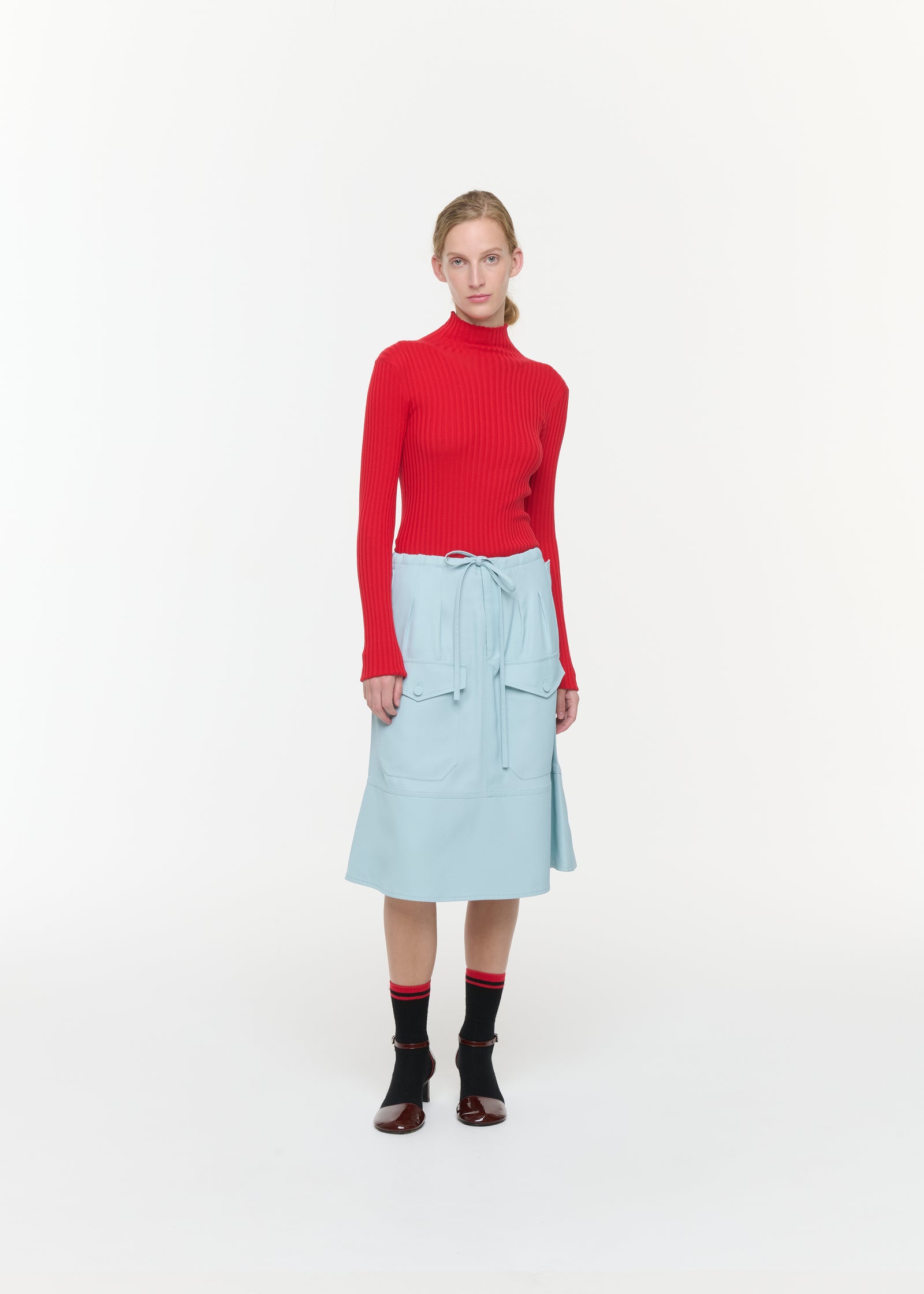 SABLE A-LINE SKIRT WITH POCKETS