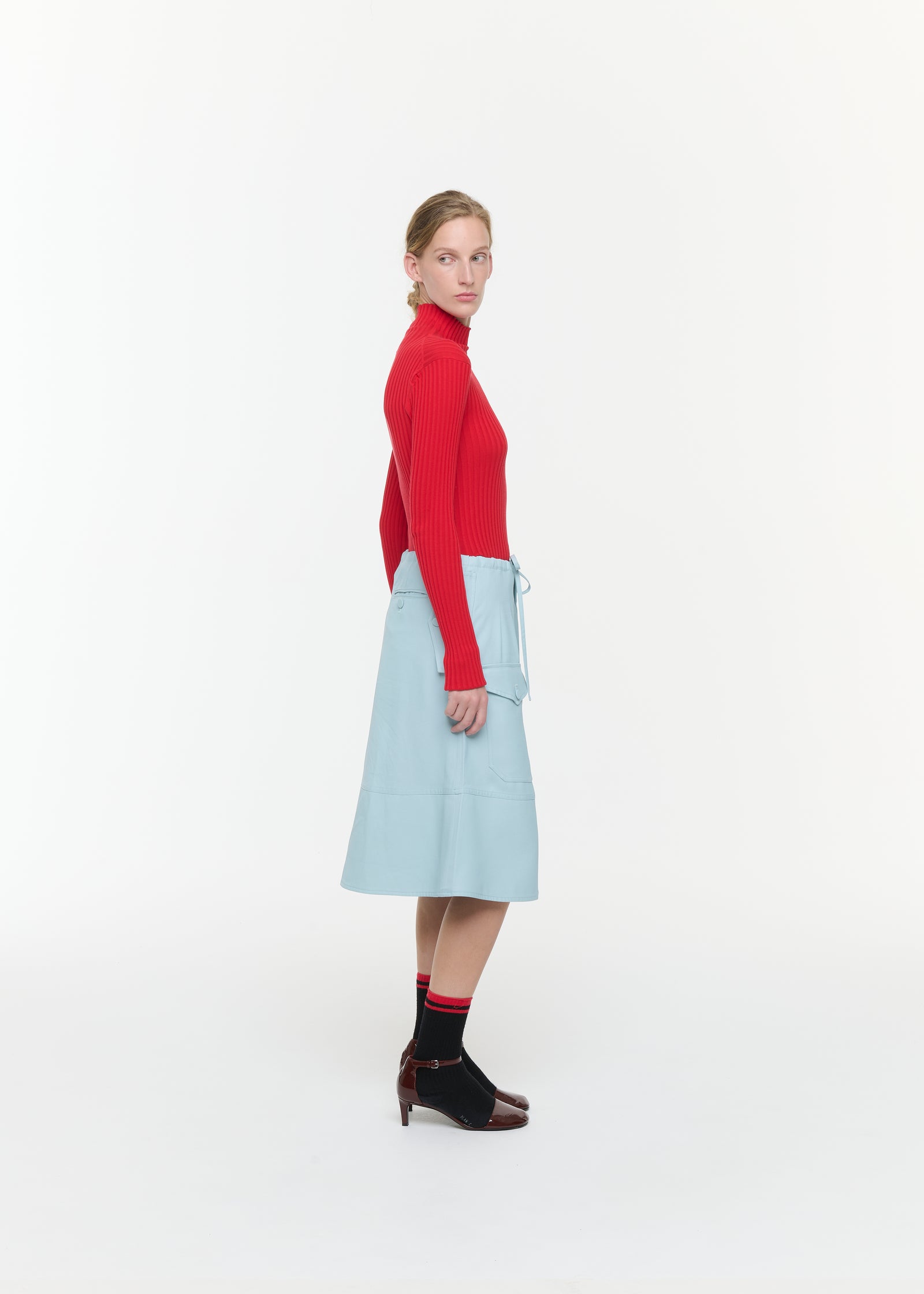SABLE A-LINE SKIRT WITH POCKETS
