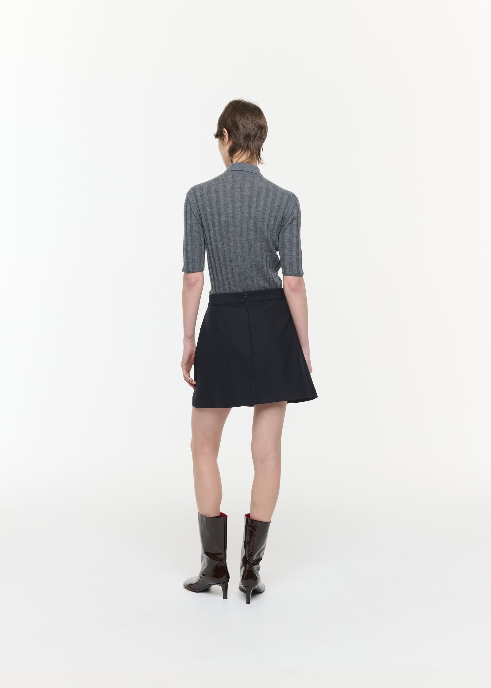 MINI SKIRT WITH EMBROIDERED POCKETS