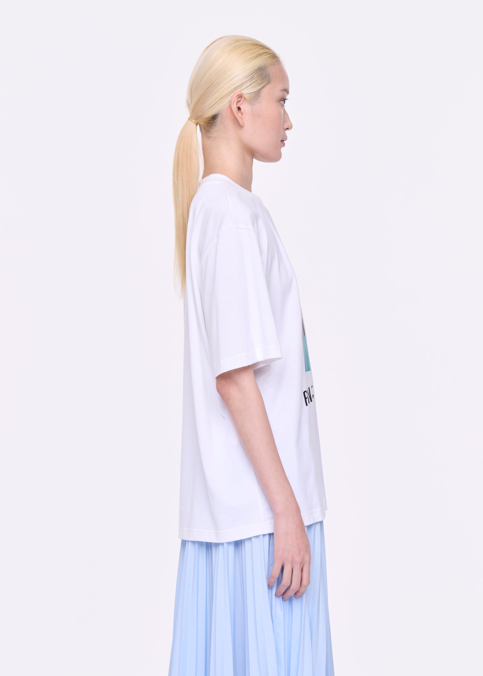 WHITE "SELF PORTRAIT" PRINT T-SHIRT
