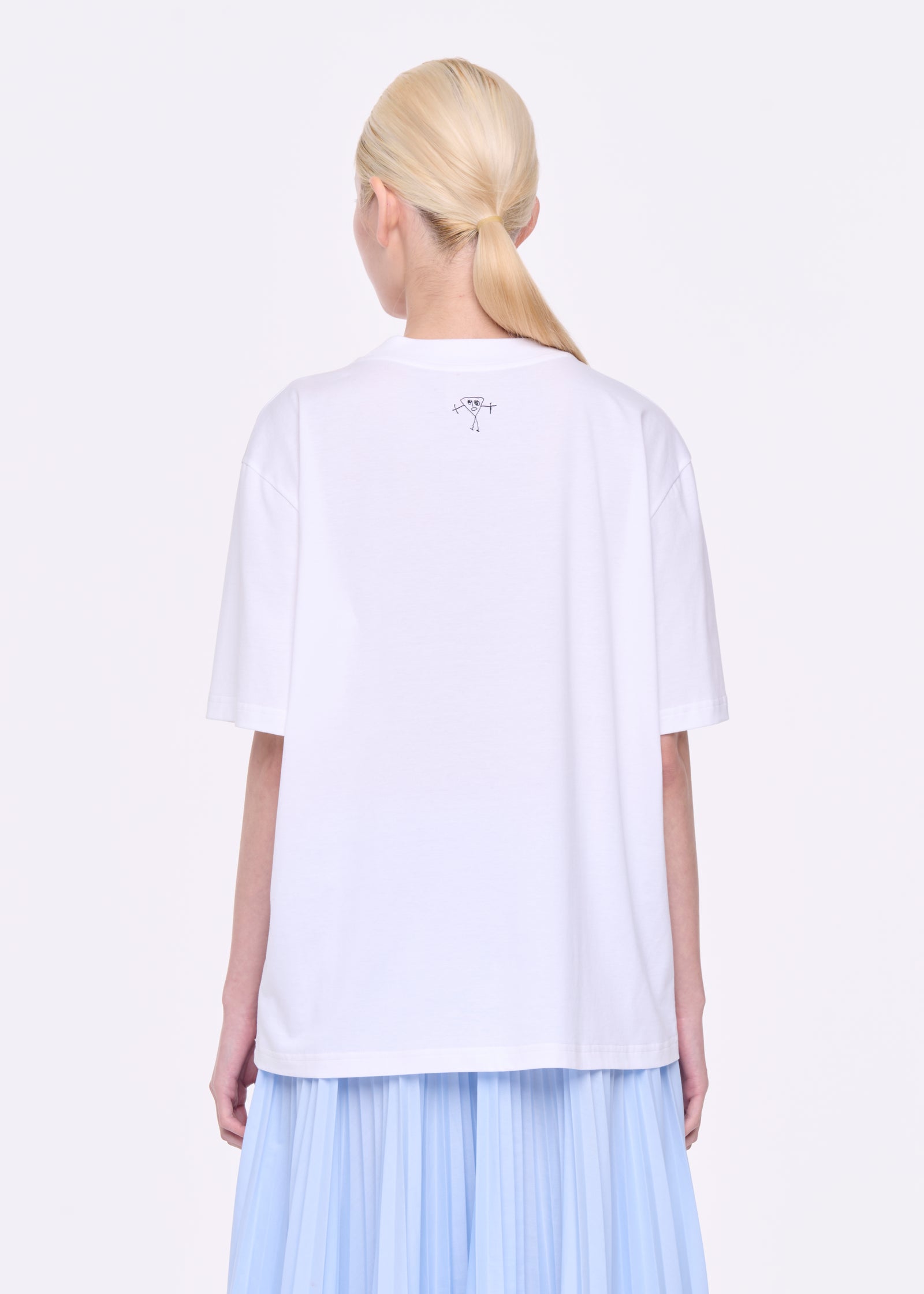 WHITE "SELF PORTRAIT" PRINT T-SHIRT