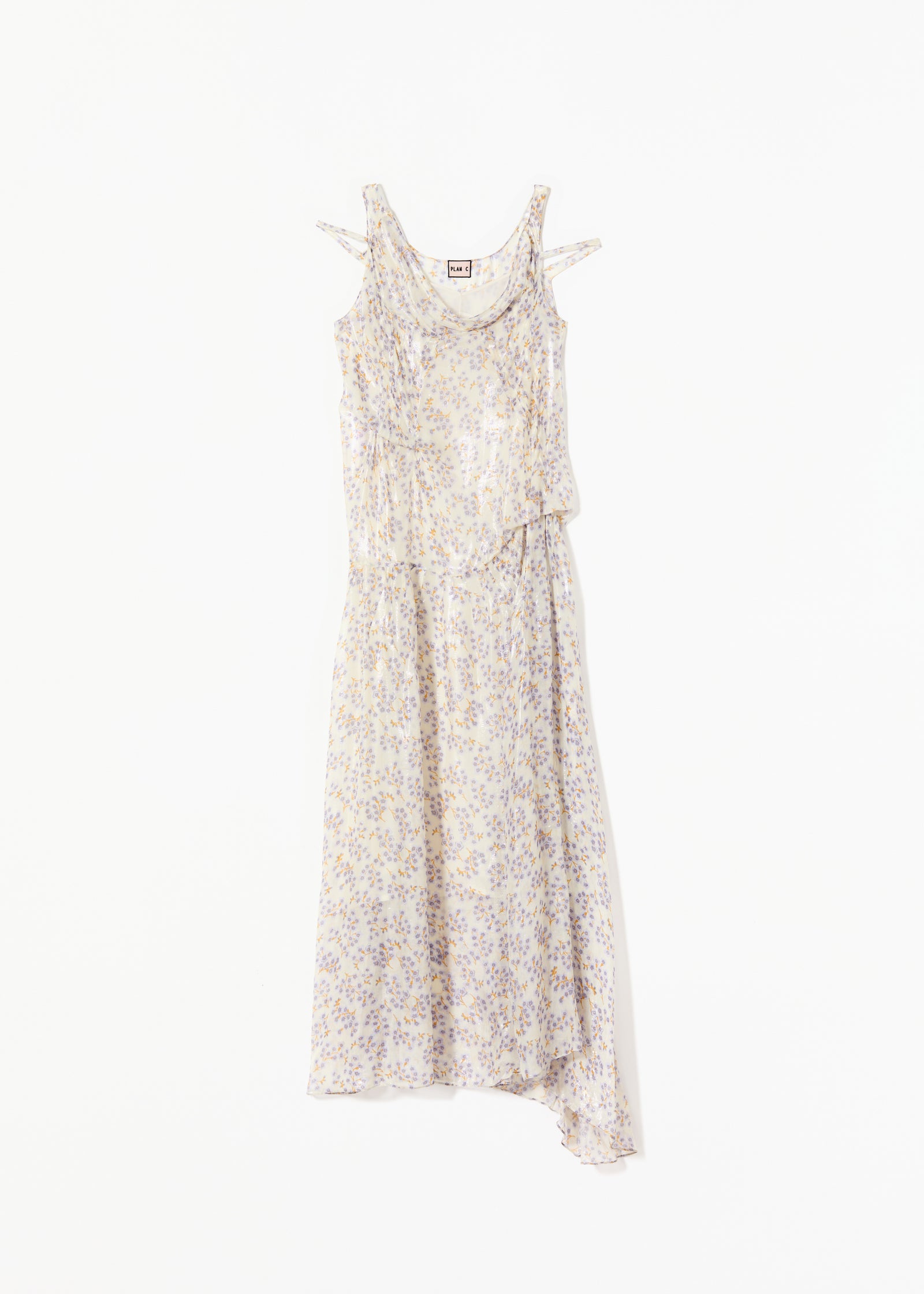 SILK CHIFFON LONG DRESS