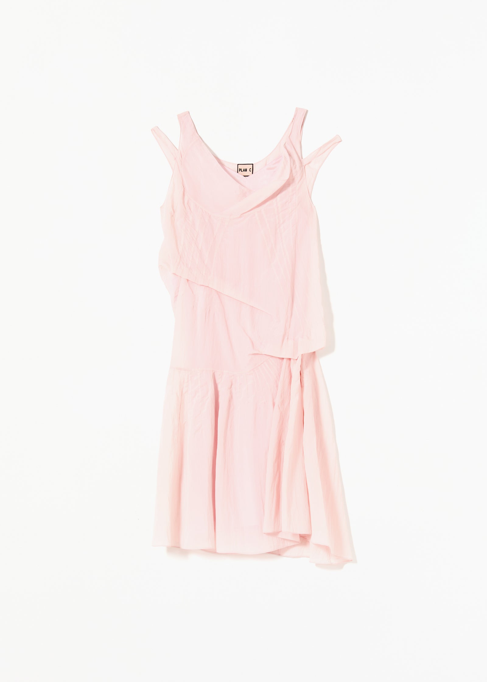 MIDI CRINKLED VISCOSE DRESS