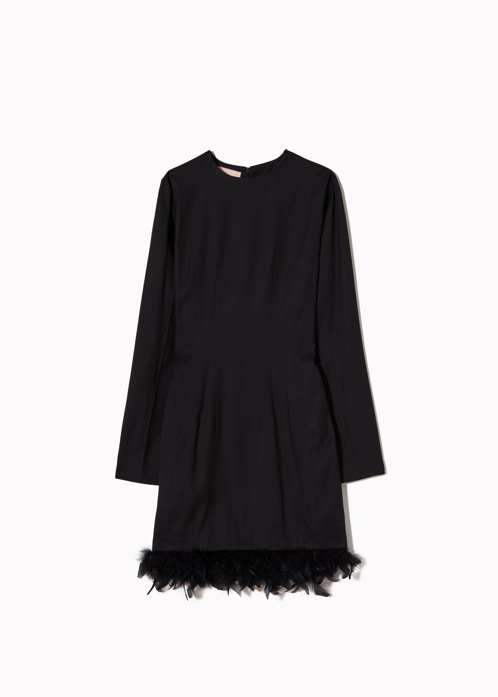 MINI DRESS WITH FEATHERS