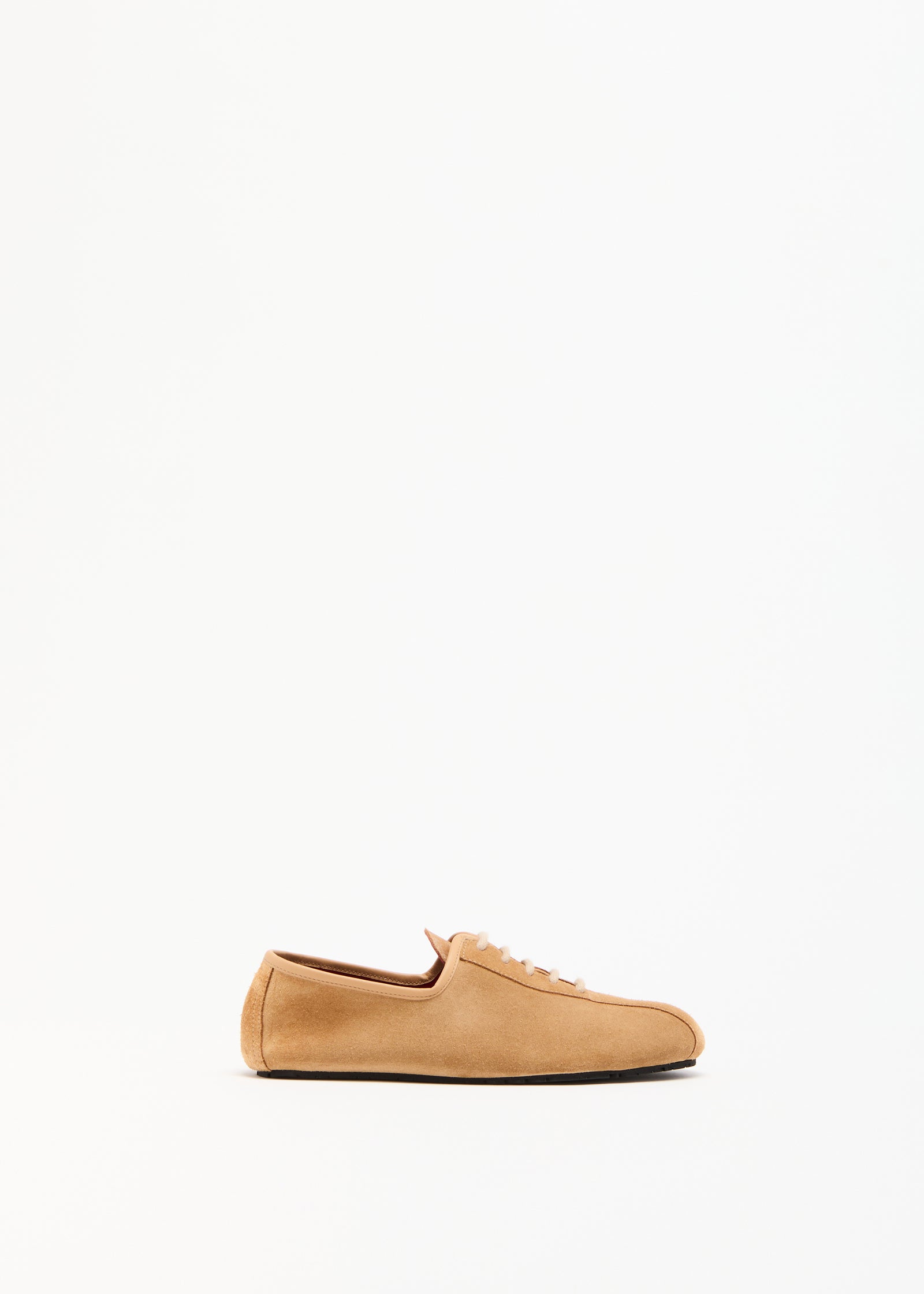 TAWNY SUEDE LACE-UP BOWLING SHOES