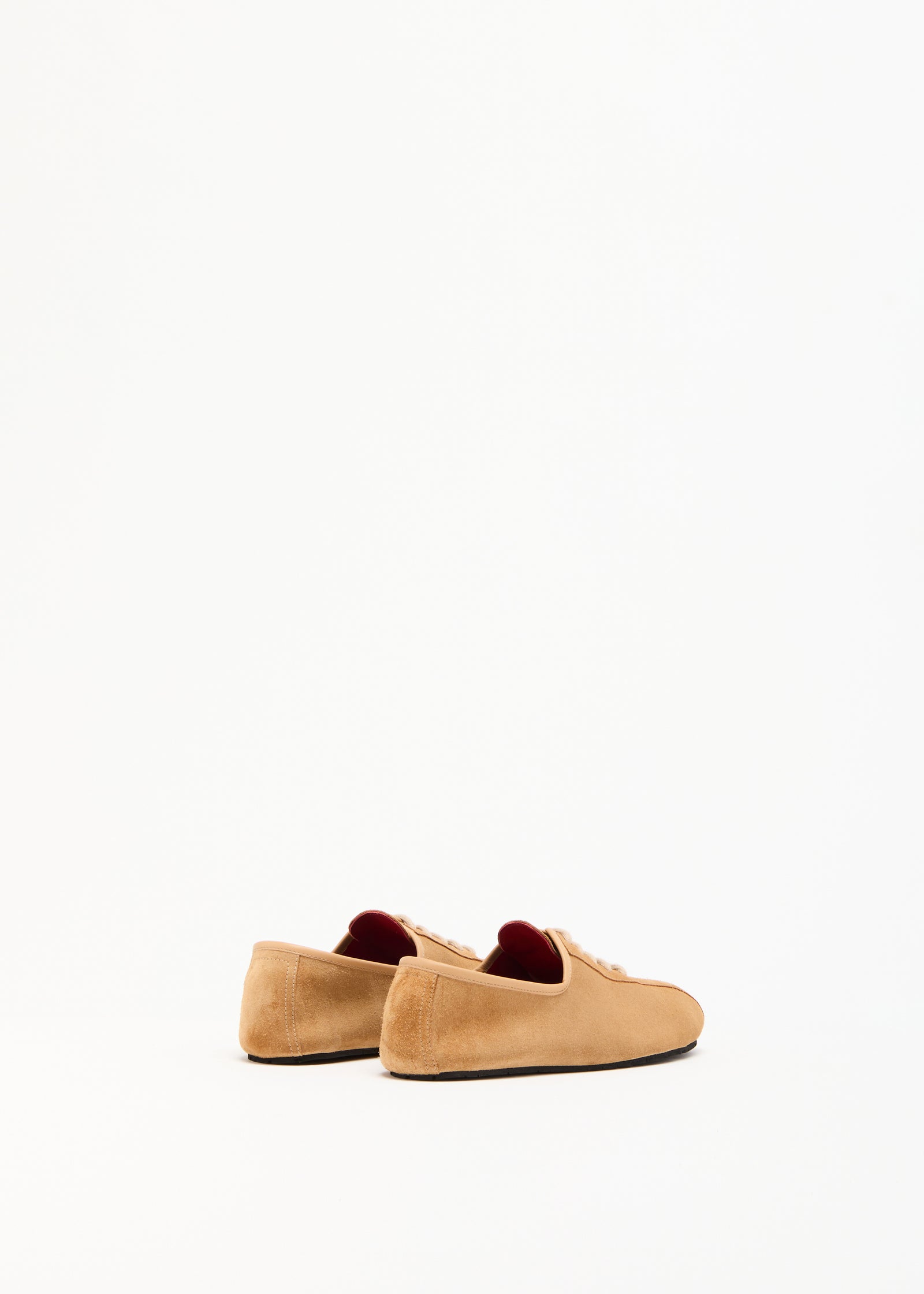 TAWNY SUEDE LACE-UP BOWLING SHOES