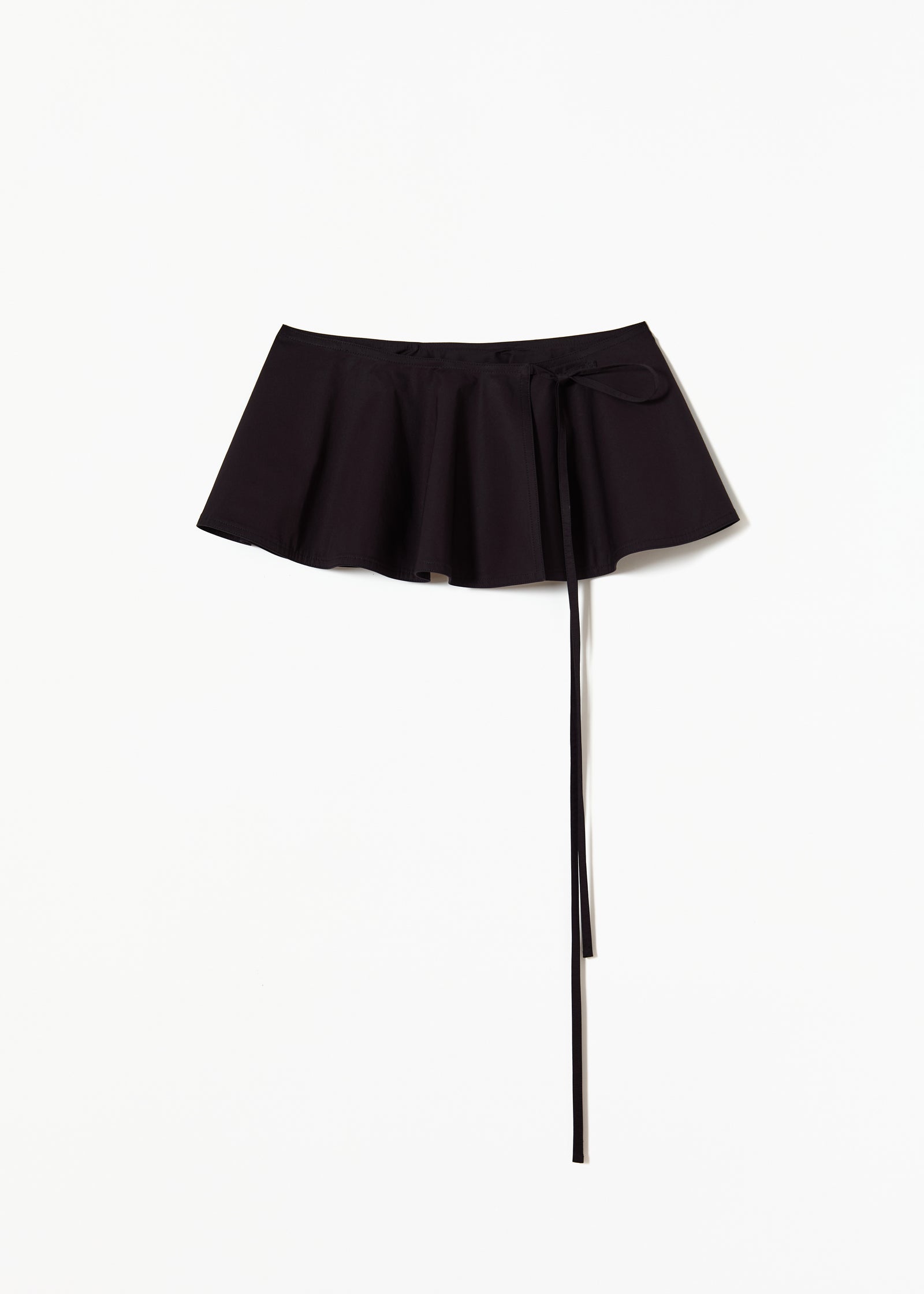 BLACK PEPLUM SKIRT OVERLAY
