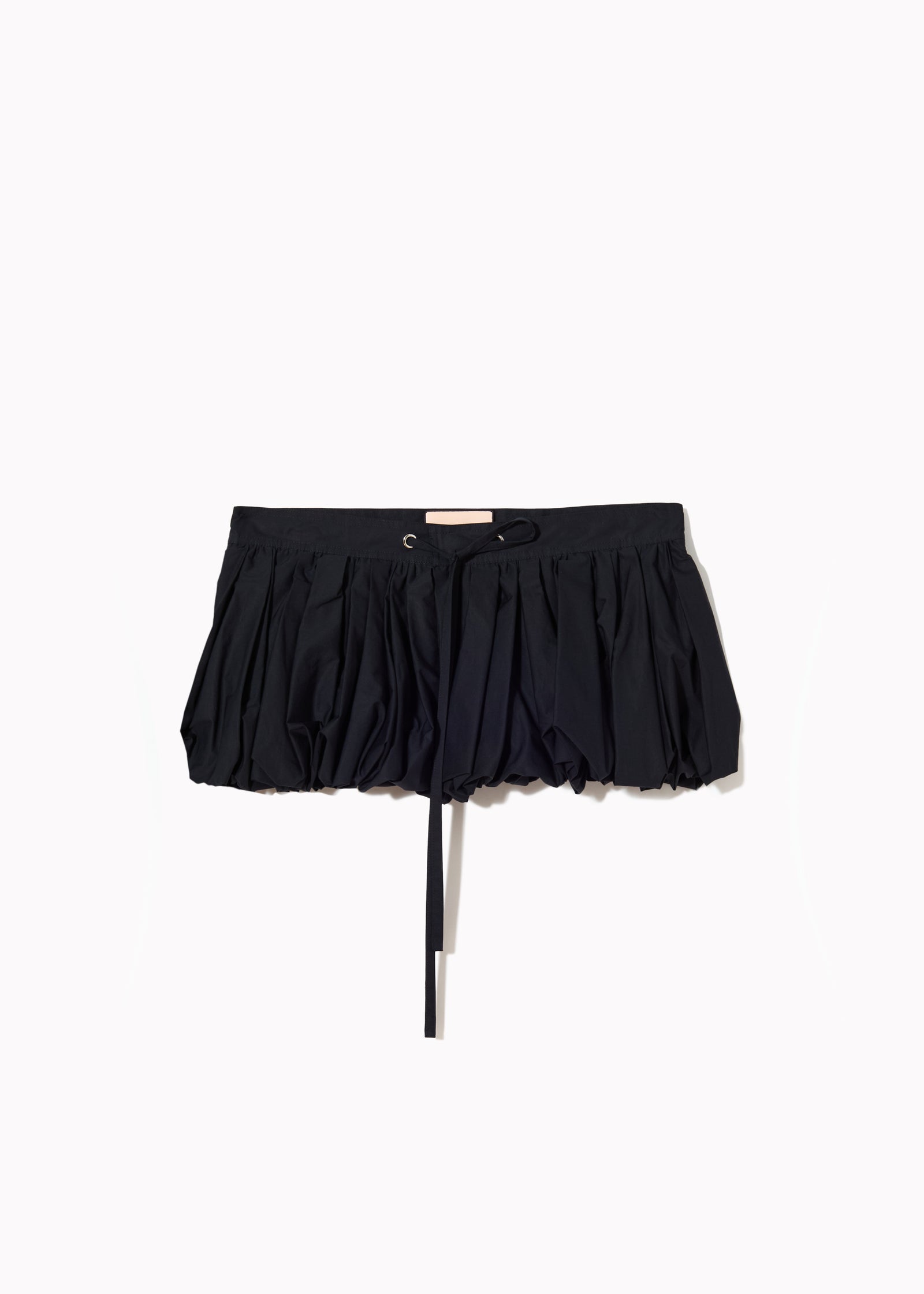 BLUE BLACK POPELINE COCOON PEPLUM