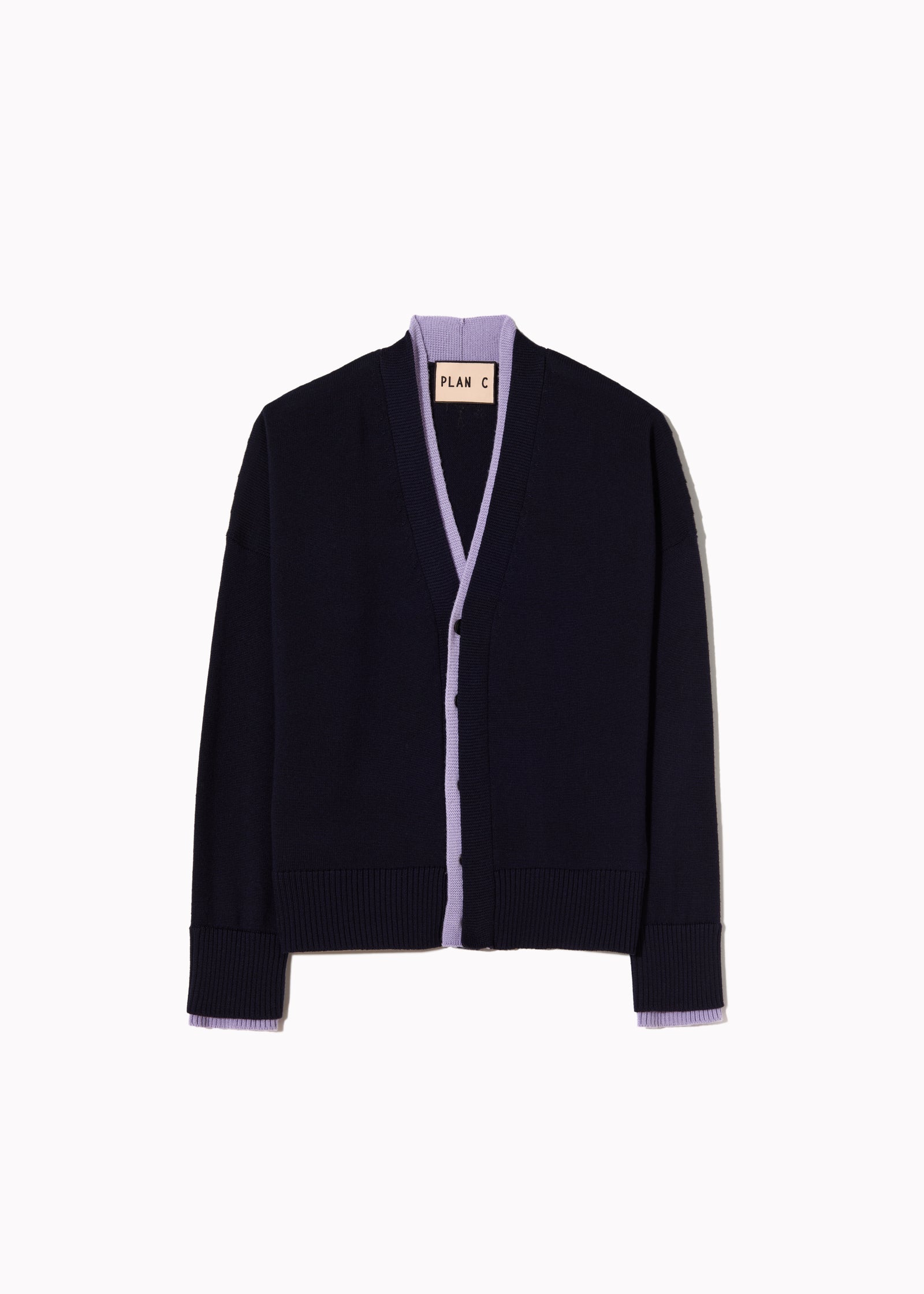 SOFT WOOL BLUE LILAC CARDIGAN