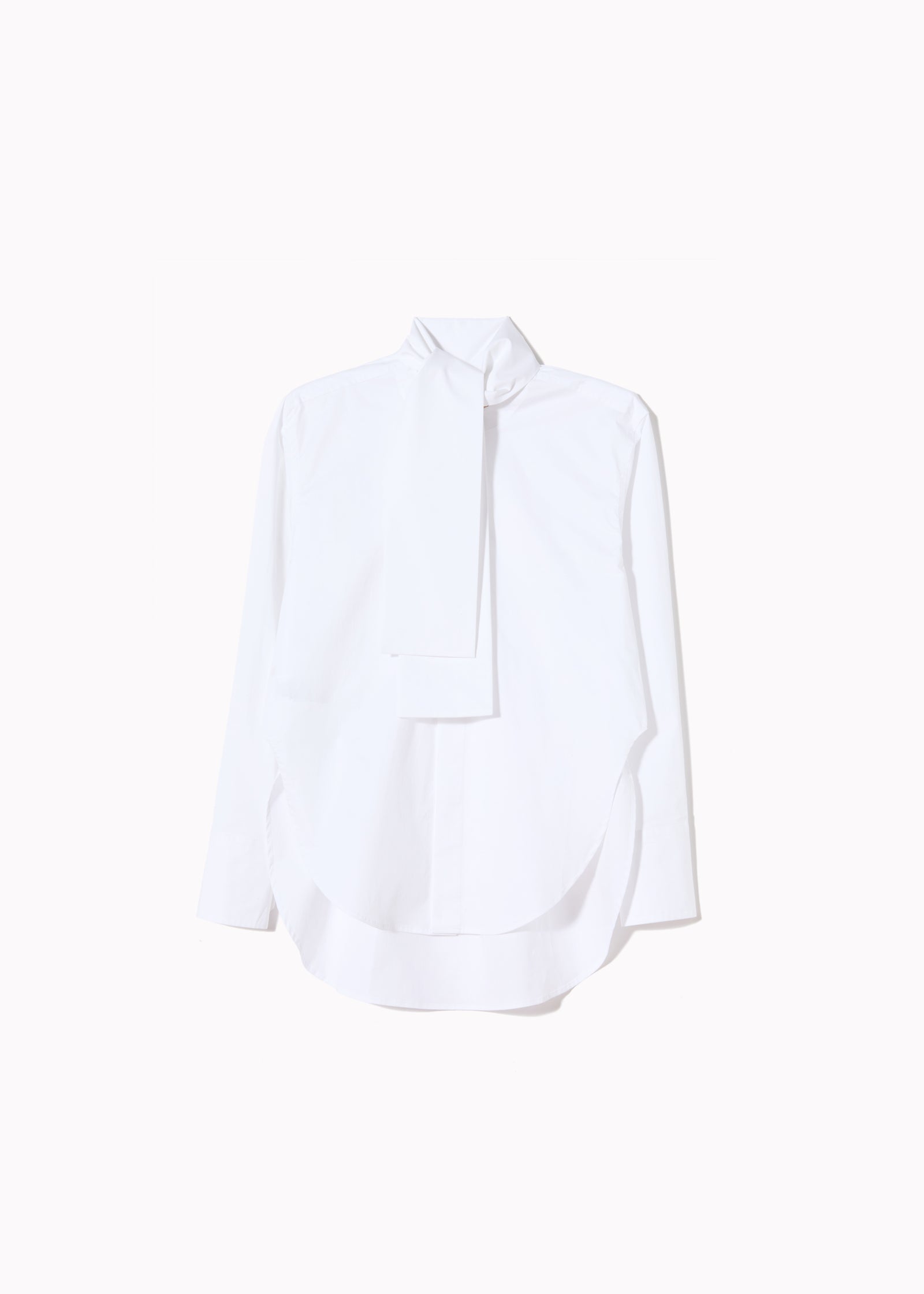 WHITE POPELINE SHIRT