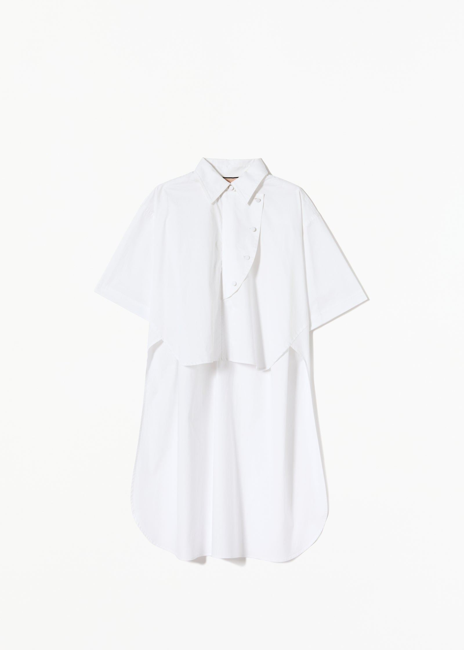 CAMICIA BIANCA CON PANNELLO FRONTALE