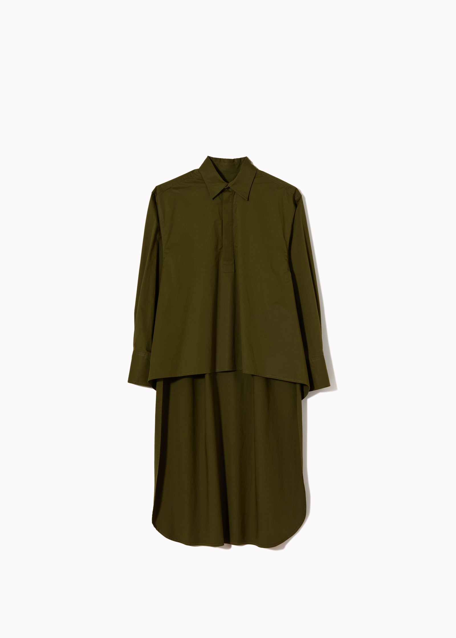 GREEN ASYMMETRIC SHIRT