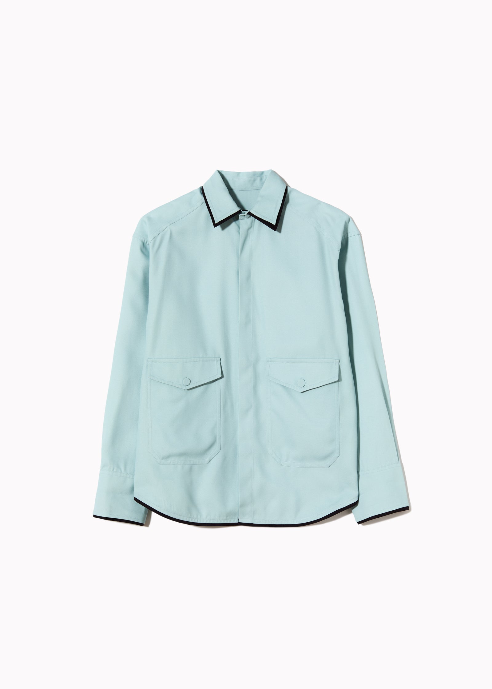 SABLE' SHIRT WITH POCKETS AND PIPING