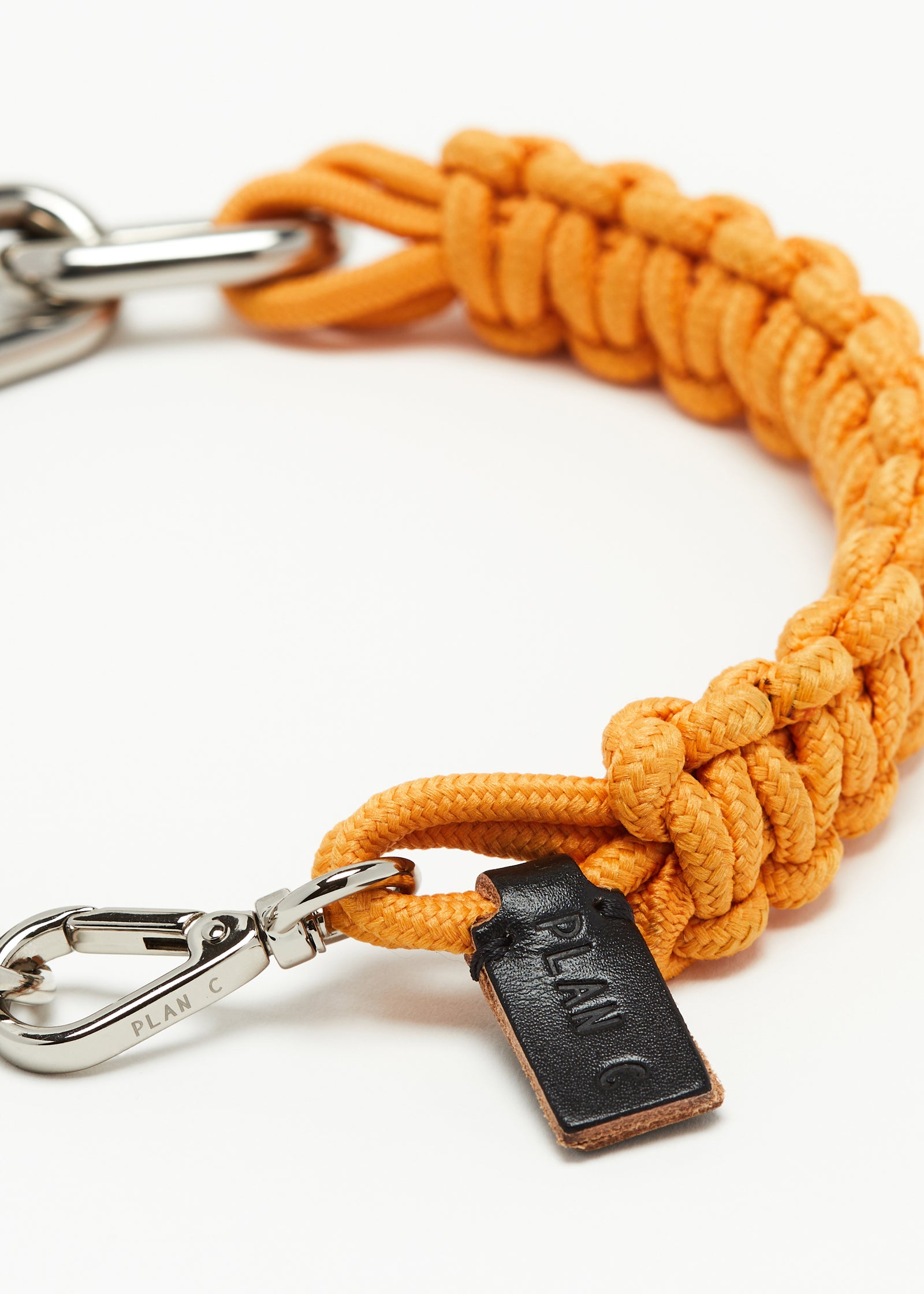 ORANGE CHUNKY CHAIN NECKLACE