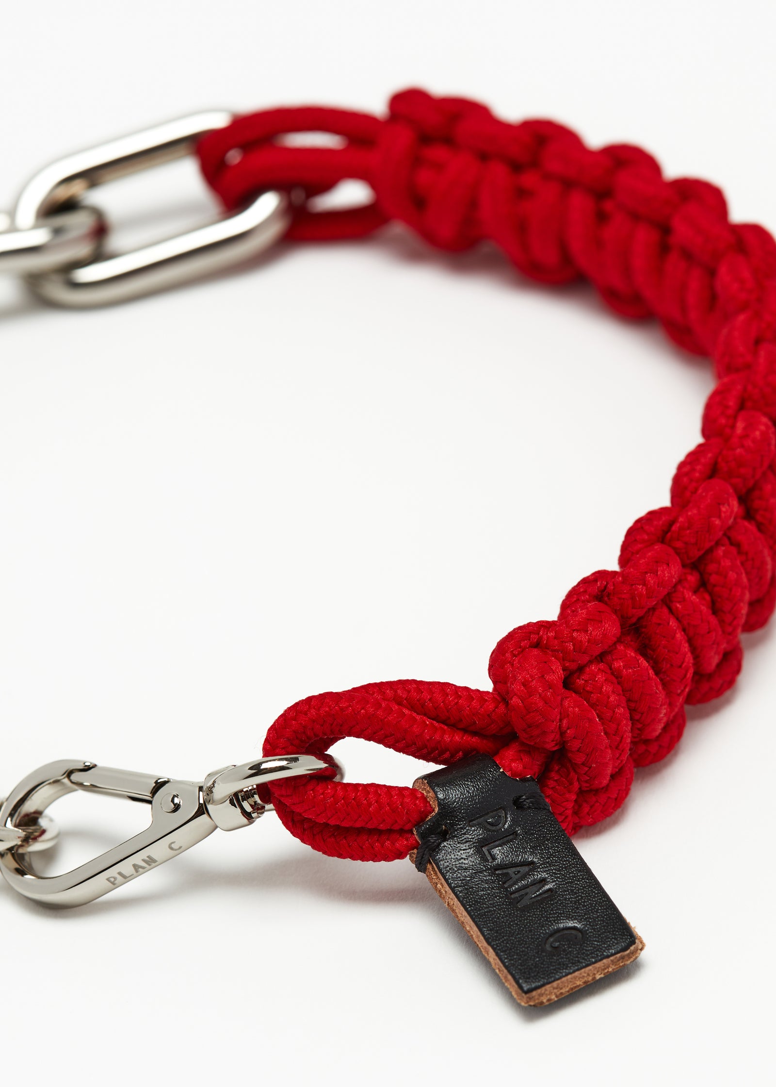 RED CHUNKY CHAIN NECKLACE