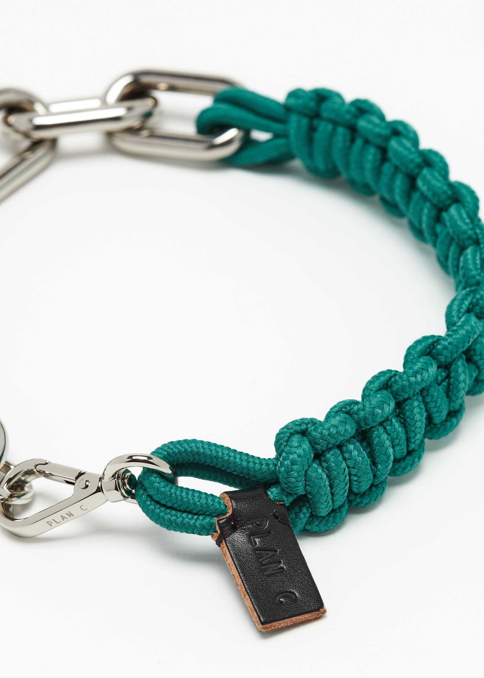 GREEN CHUNKY CHAIN NECKLACE