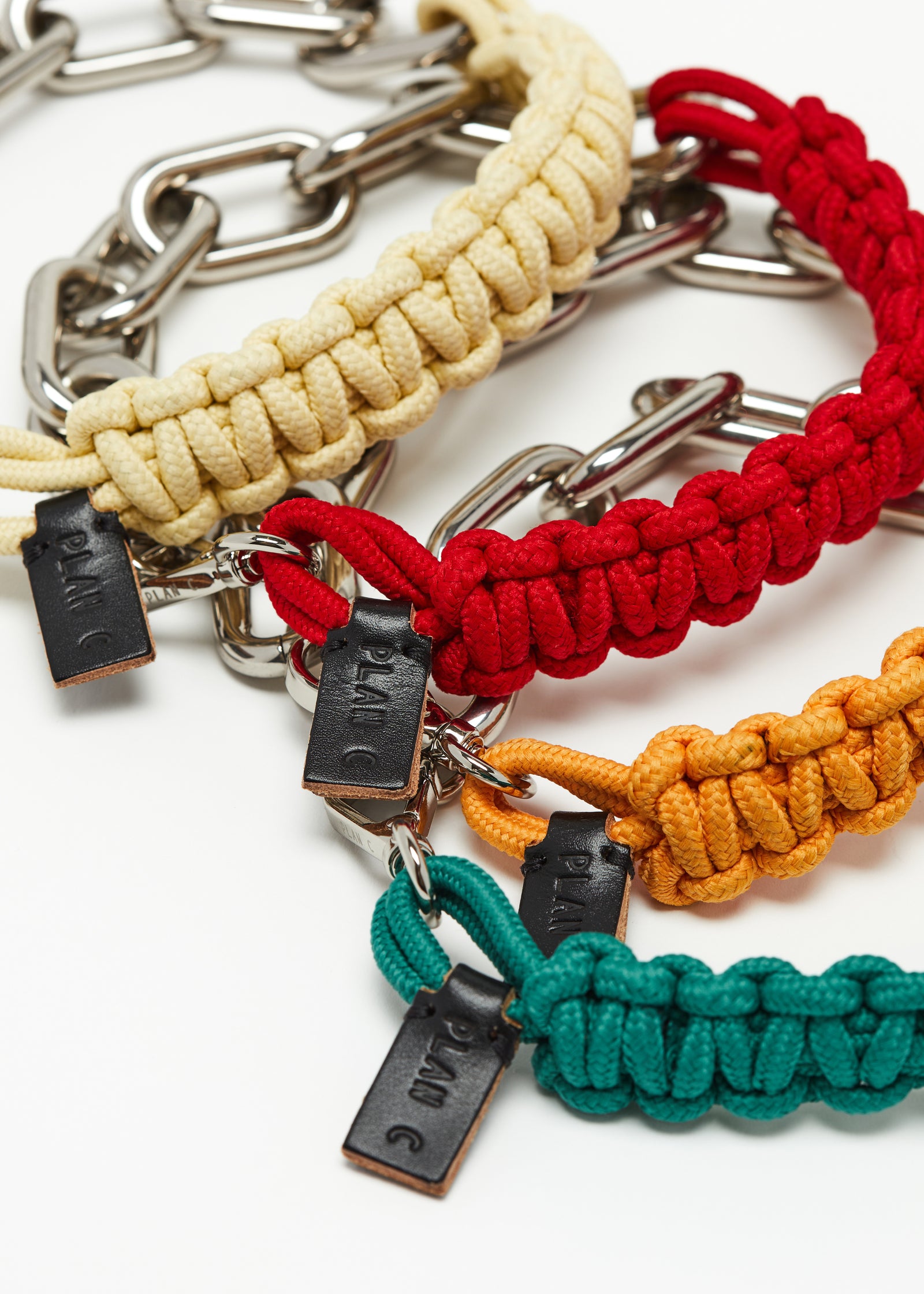 ORANGE CHUNKY CHAIN NECKLACE
