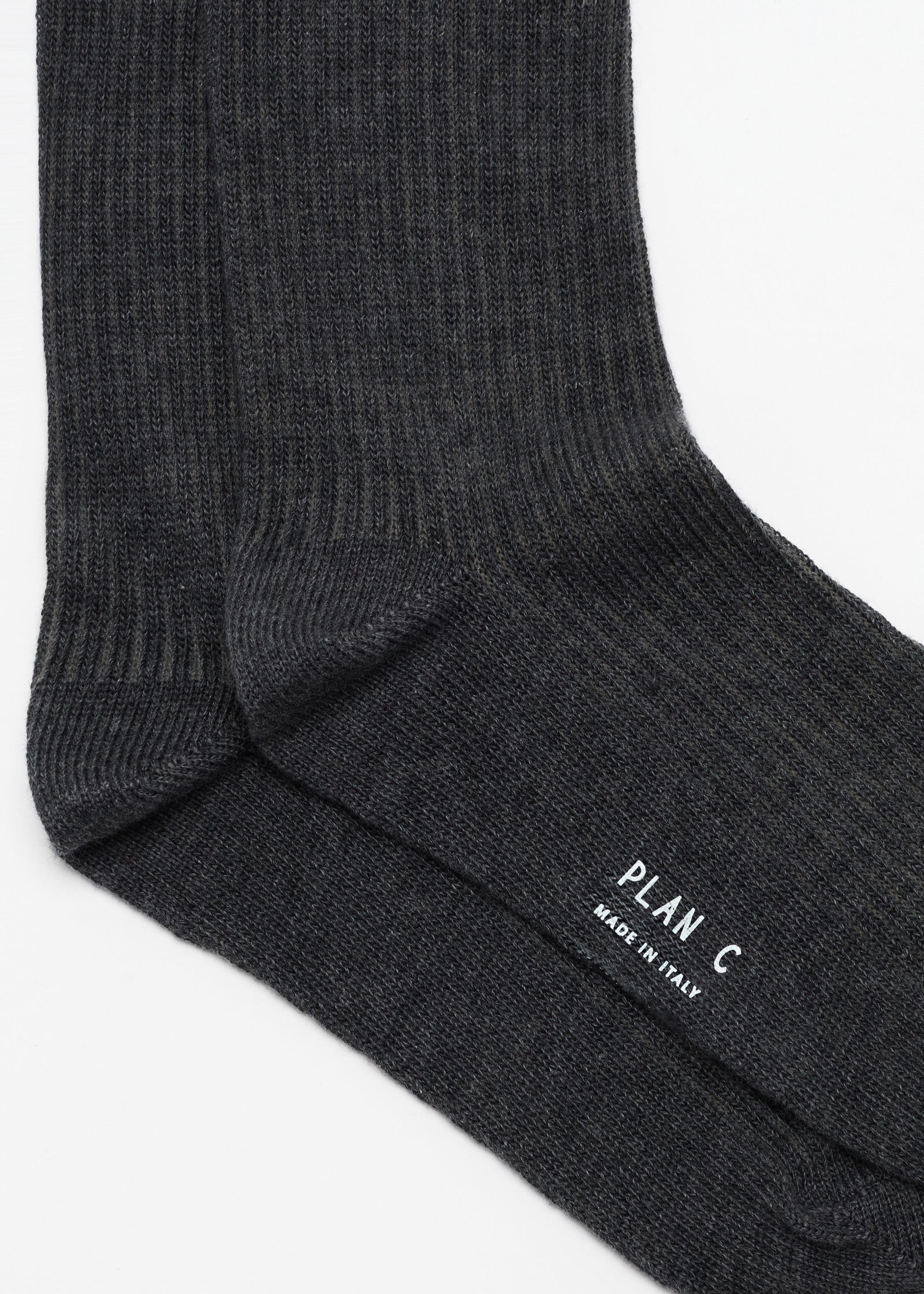 GREY SOCKS WITH BROWN STRIPES