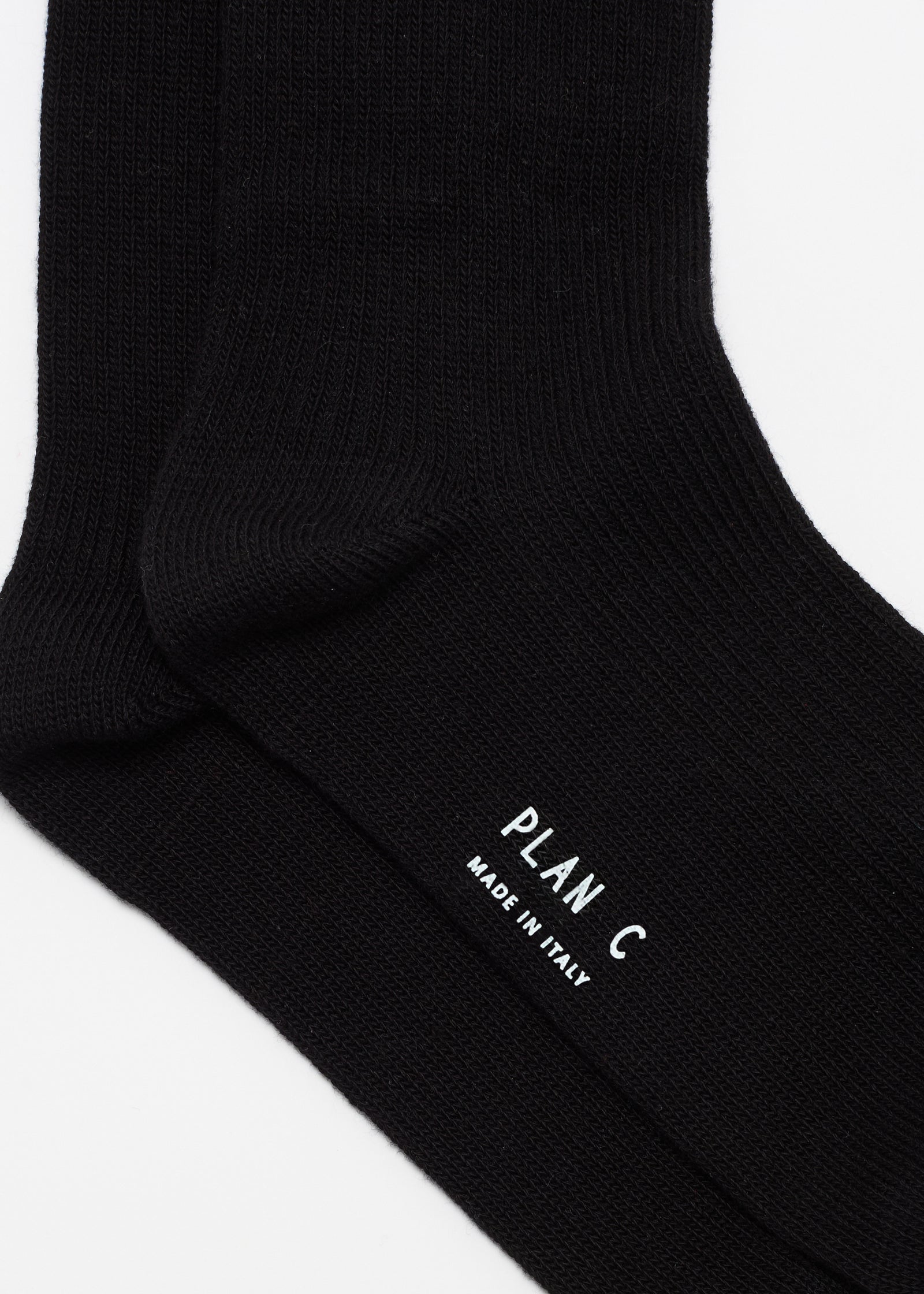 BLACK SOCKS WITH TOBACCO STRIPES