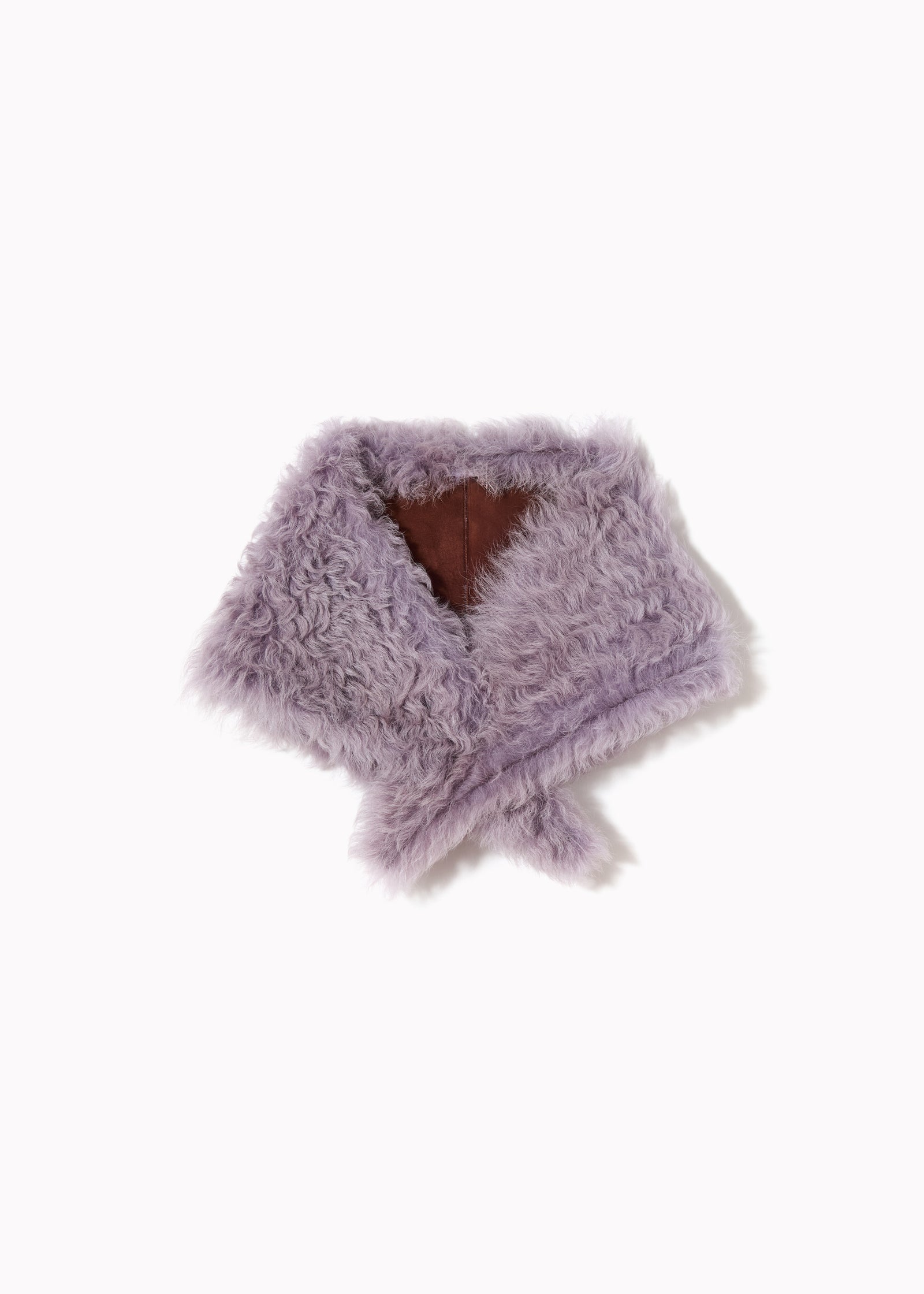 LILAC SHEARLING SCARF COLLAR
