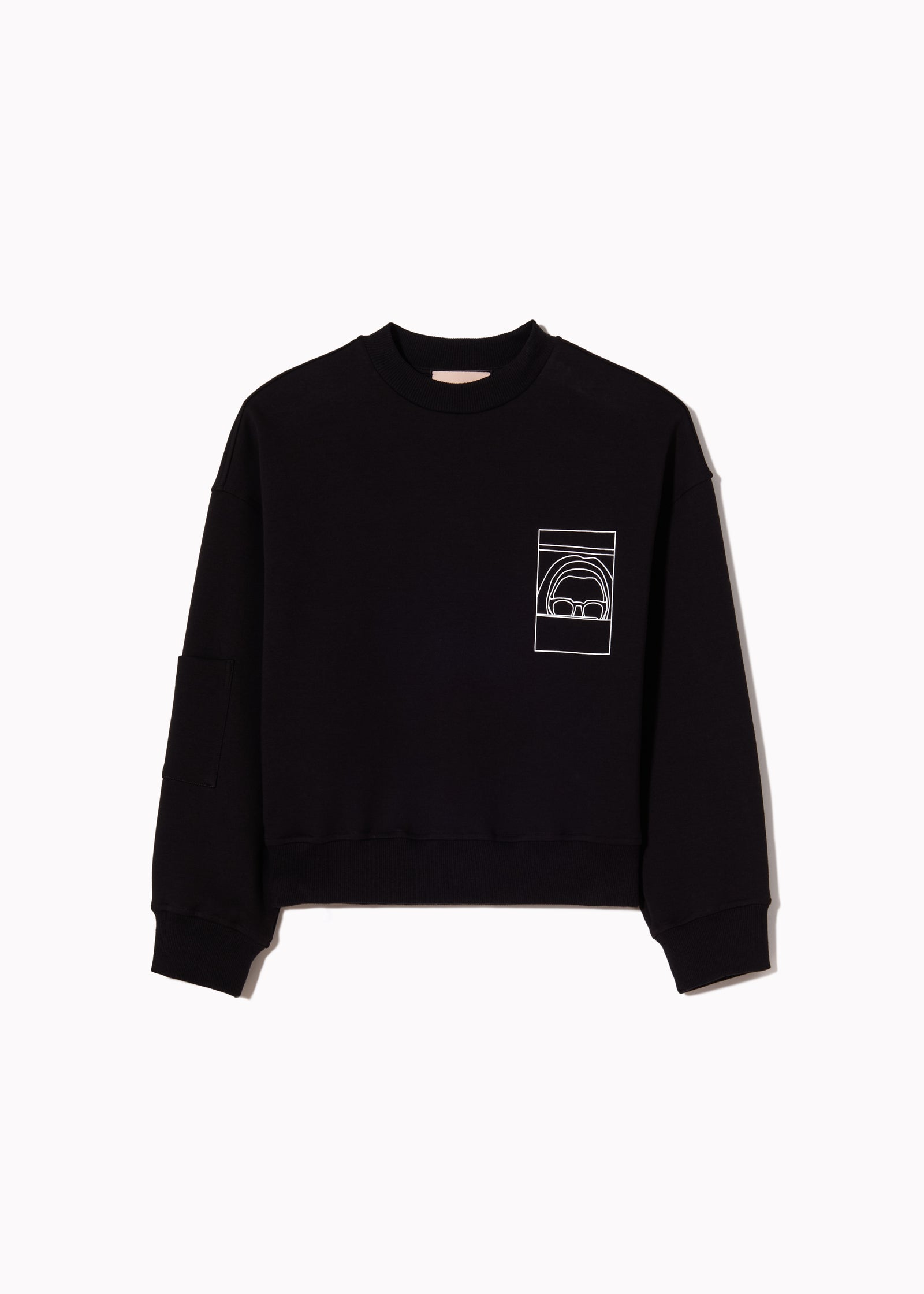 GRAPHIC UTILITY CROPPED SWEATSHIRT