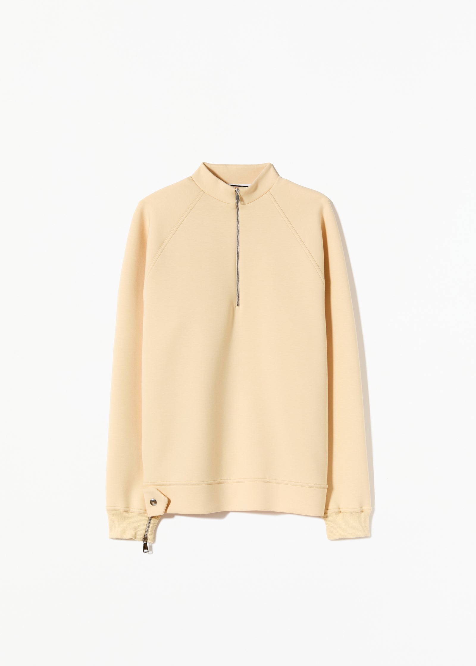 RELAXED FIT SWEATSHIRT IN STRAW COLOR