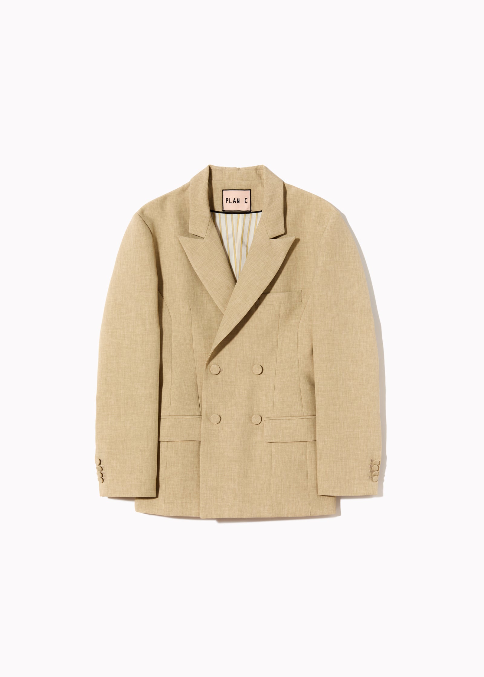 DOUBLE-BREASTED SAIA MELANGE BLAZER