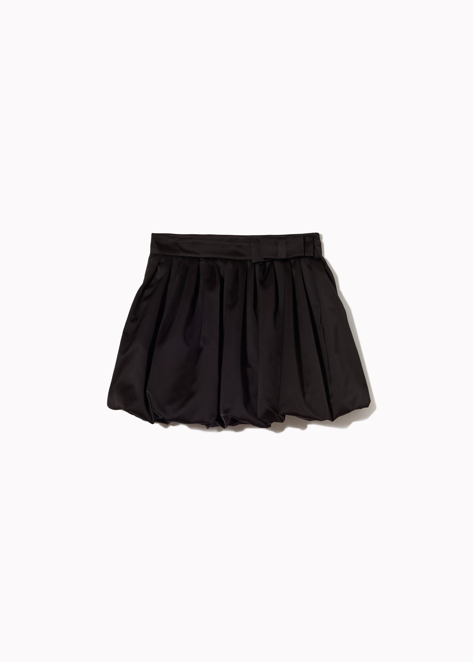 BLACK DUCHESSE BALLOON MINI SKIRT