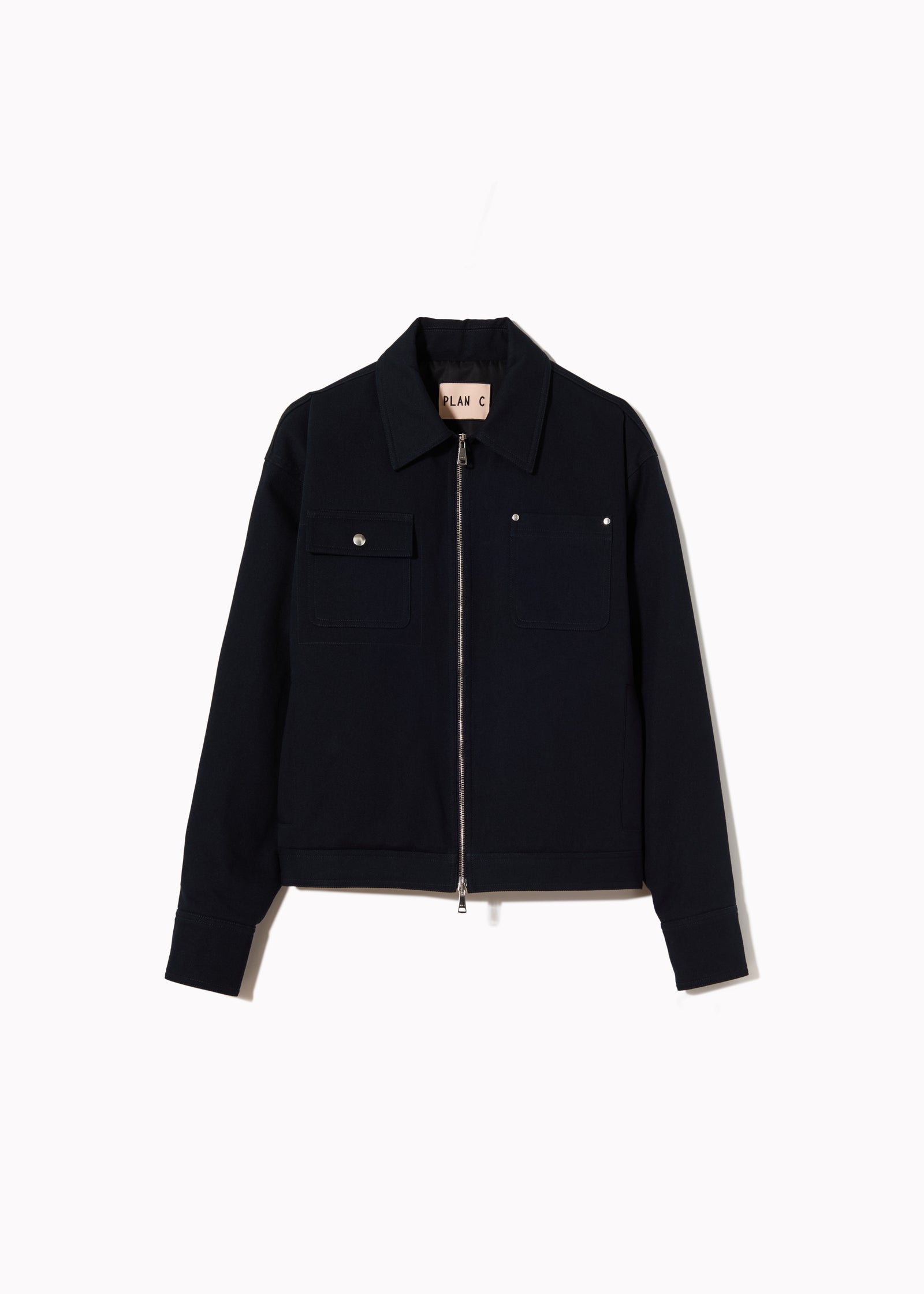 COTTON DRILL NAVY JACKET