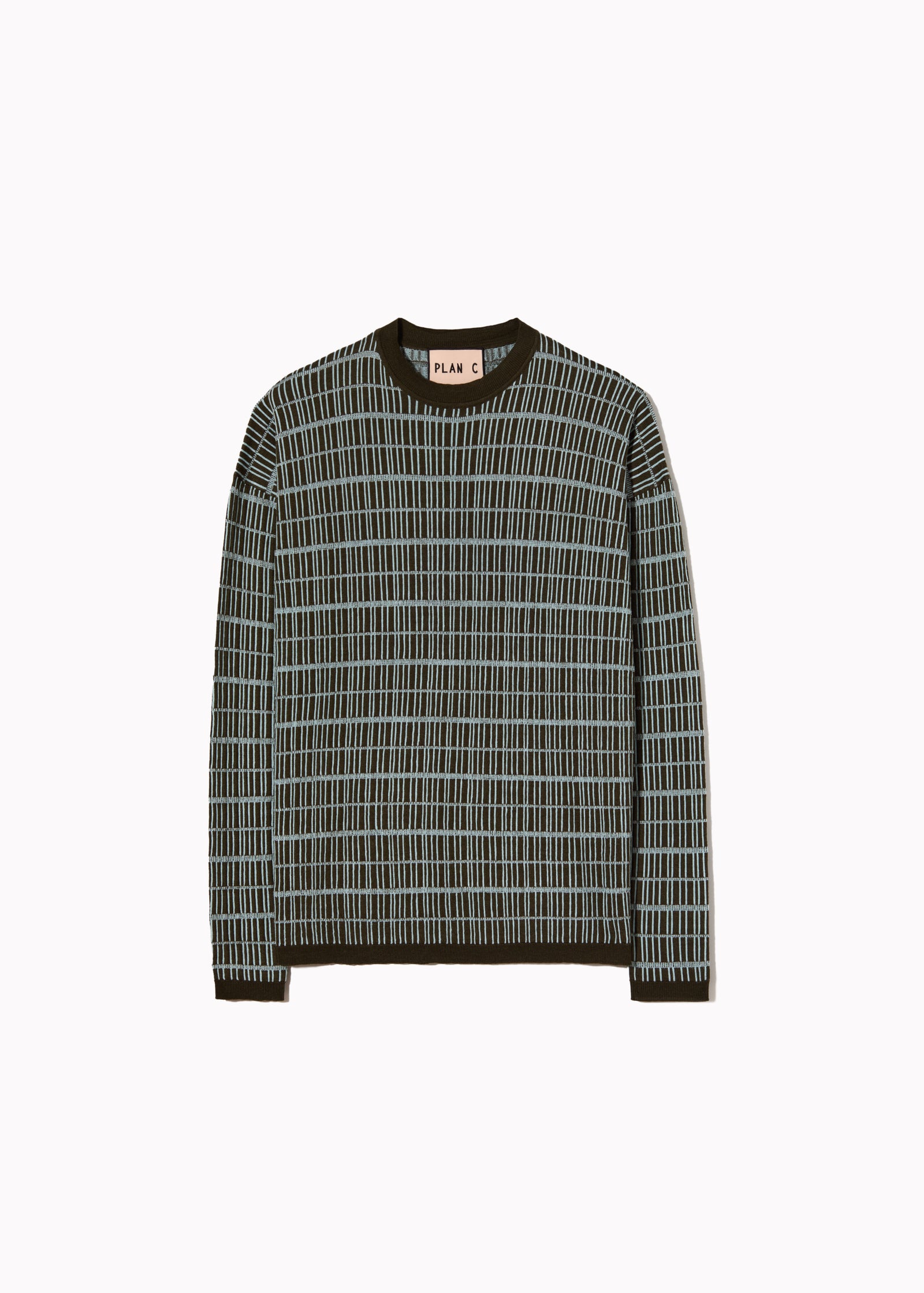 GRAPHIC JACQUARD CREWNECK SWEATER