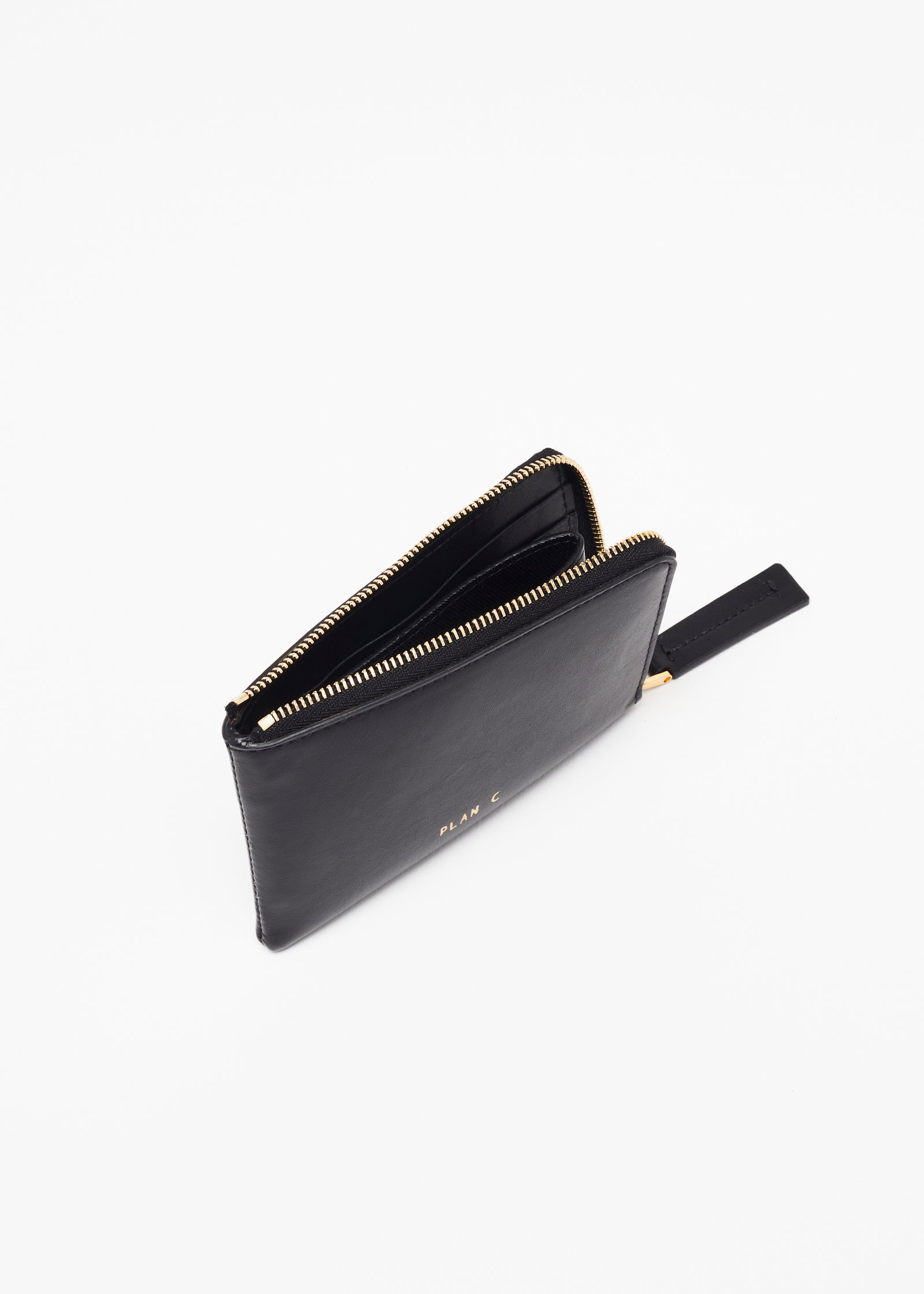 BLACK LEATHER COIN PURSE