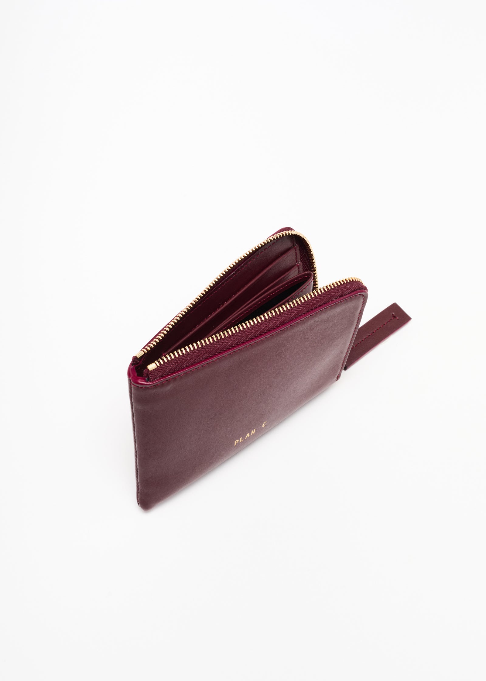 PORTACARTE COLOR TABACCO IN PELLE