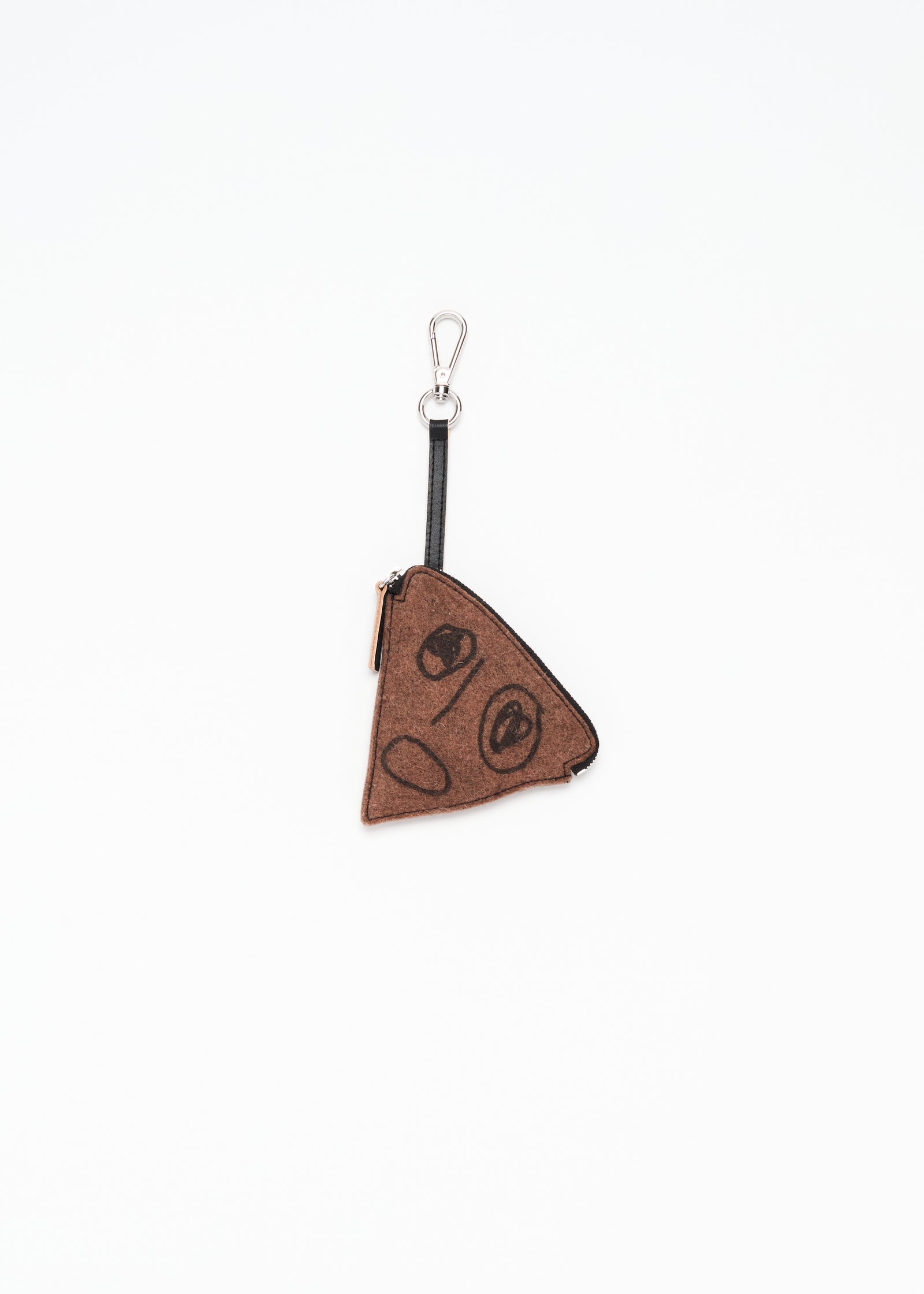 PILI AND BIANCA WOOL FELT TRIANGLE CHARM