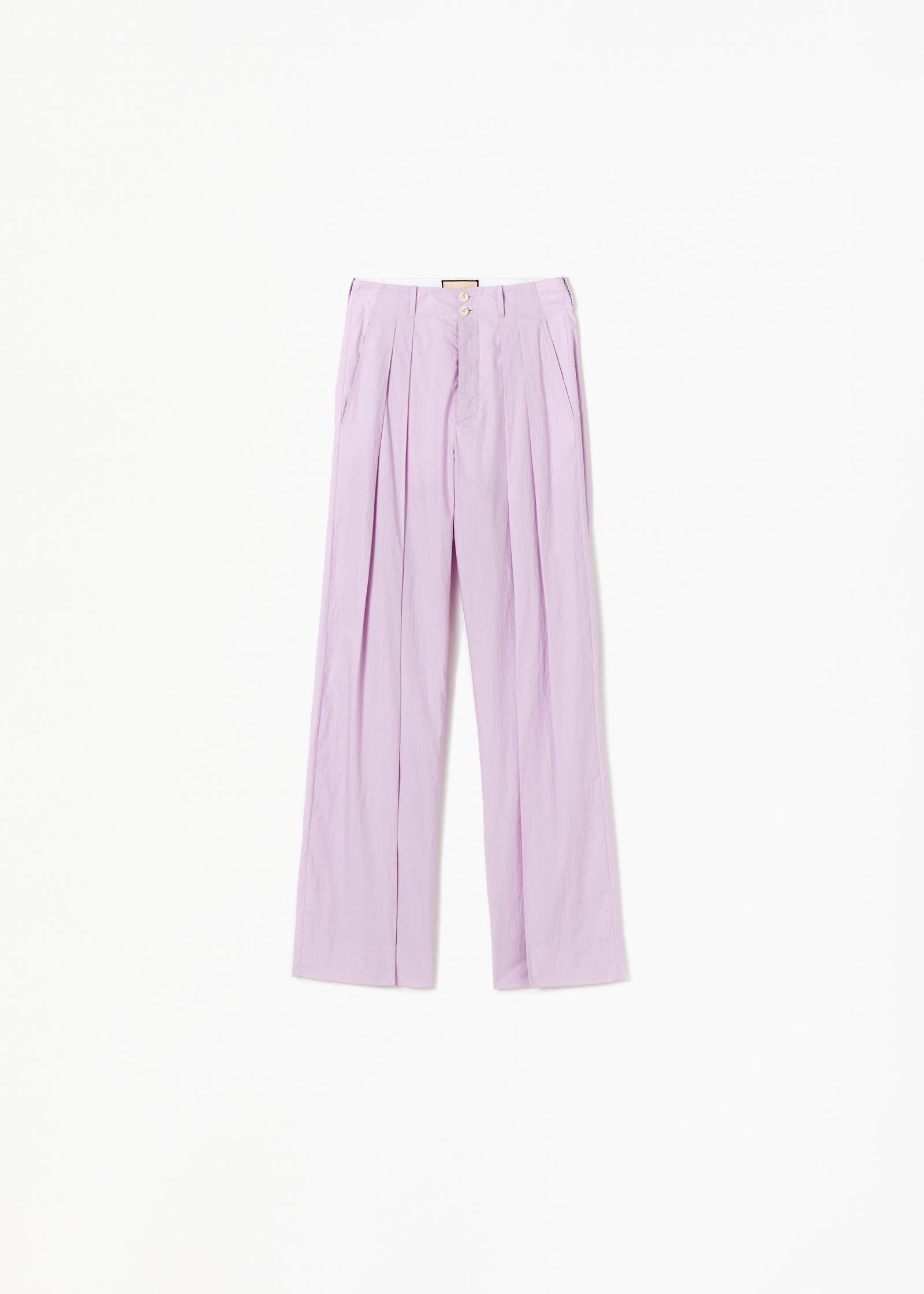 PLEATED LILAC WIDE LEG PANTS