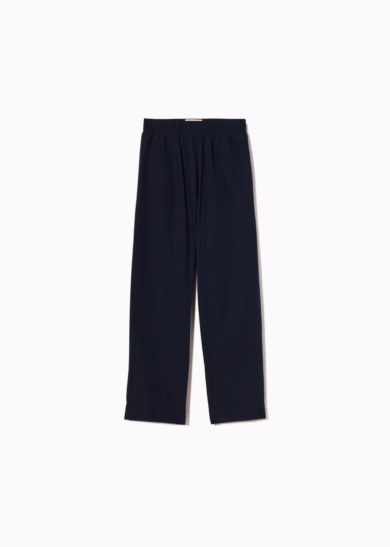 NAVY BLUE TAFFETA TROUSERS
