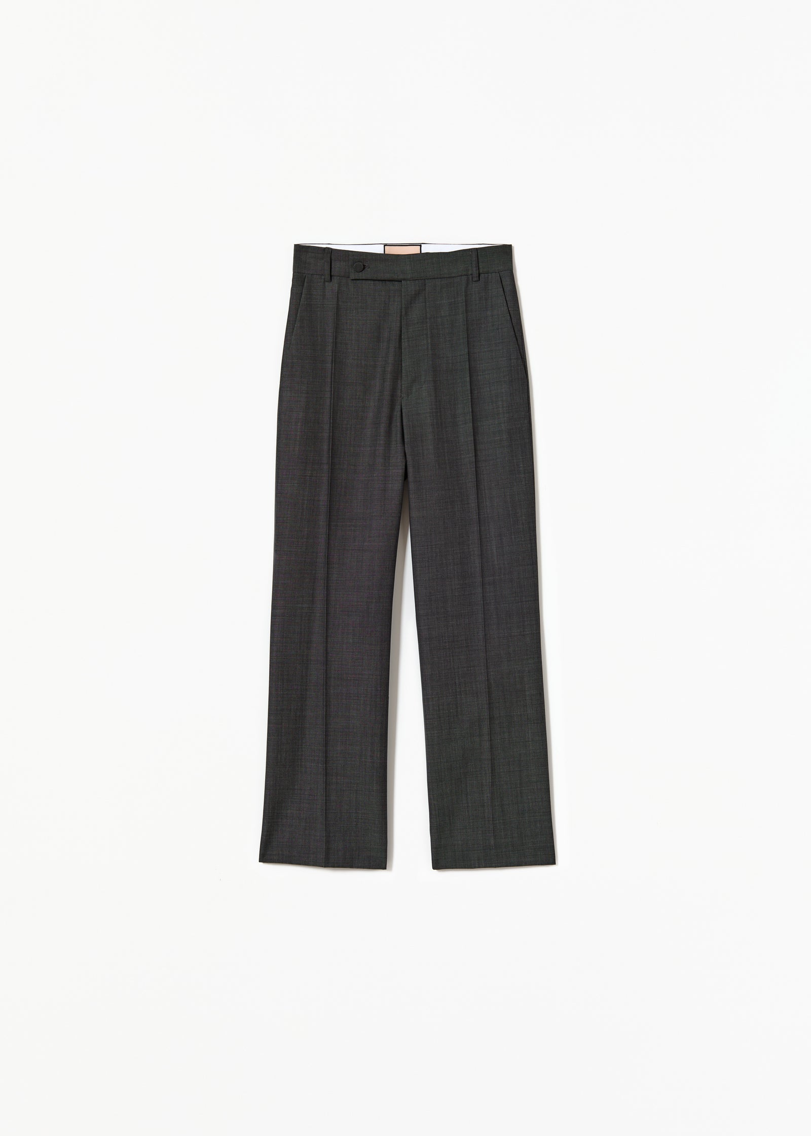 GREY MELANGE FLARED PANTS