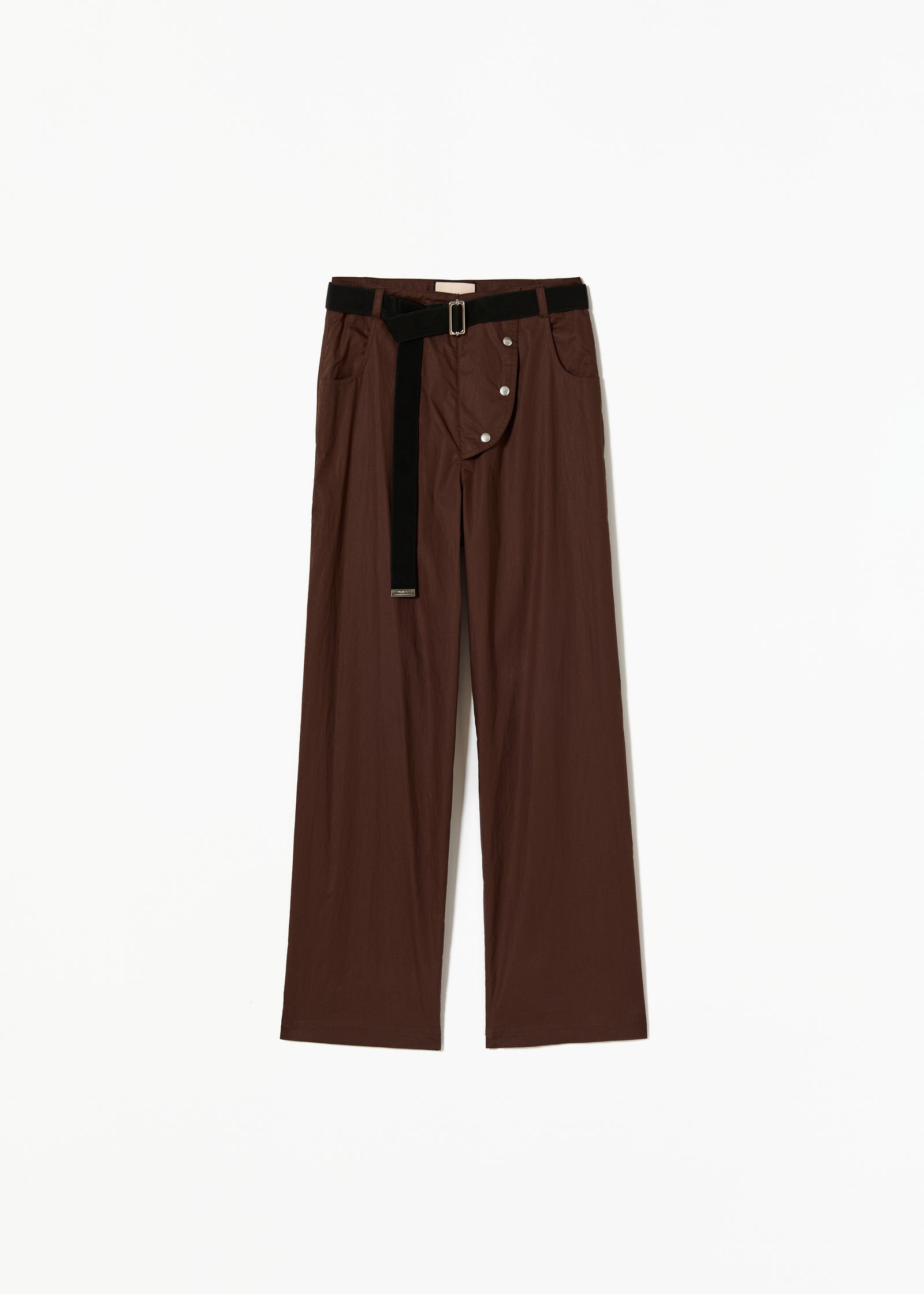 LIGHT PARACHUTE TWILL BROWN PANTS