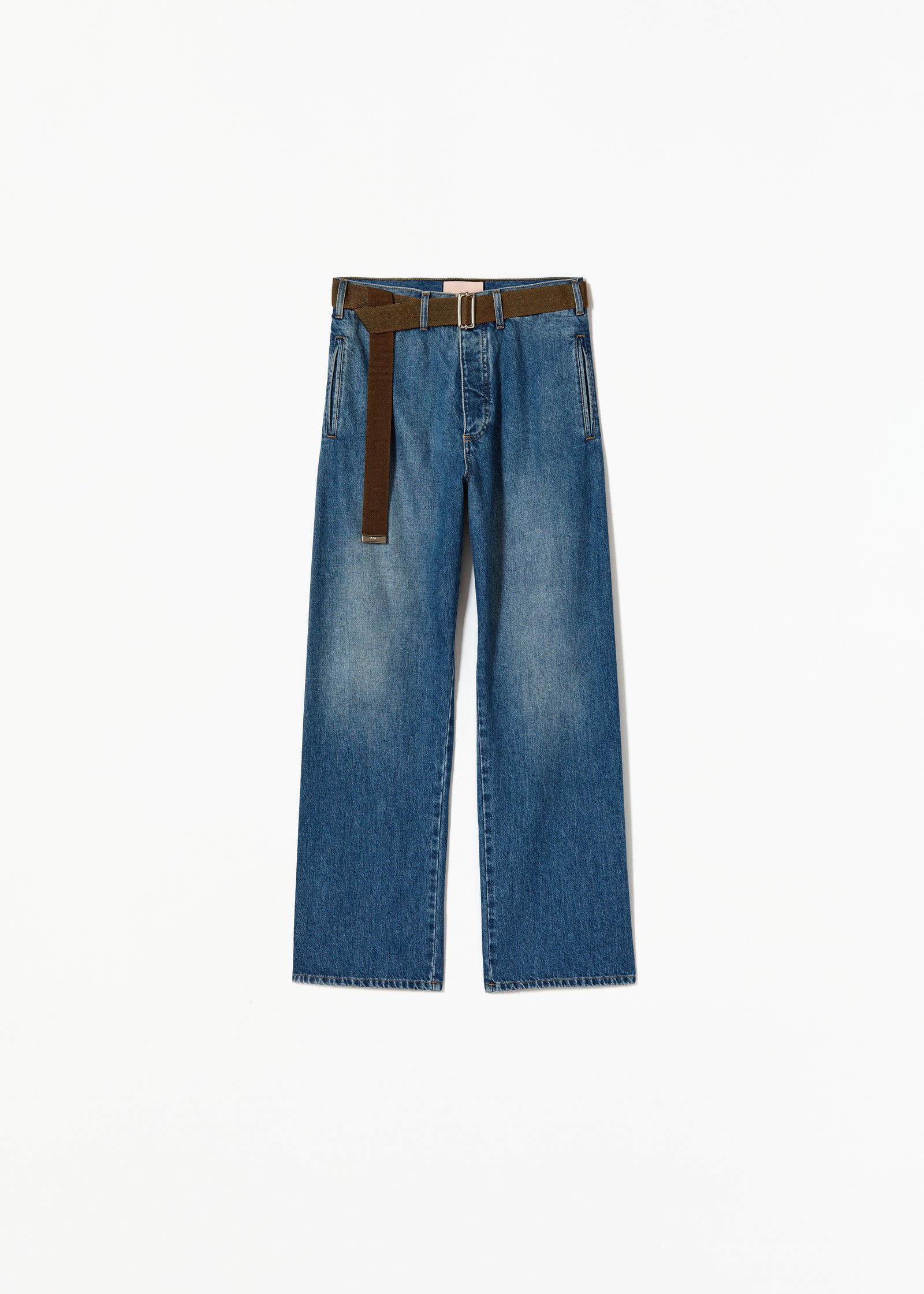 OVERSIZED POCKETS BLUE JEANS
