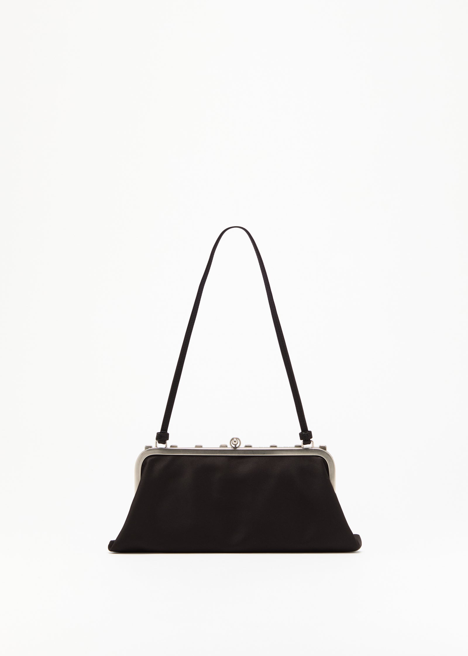 BLACK DUCHESSE CLUTCH WITH CRYSTALS