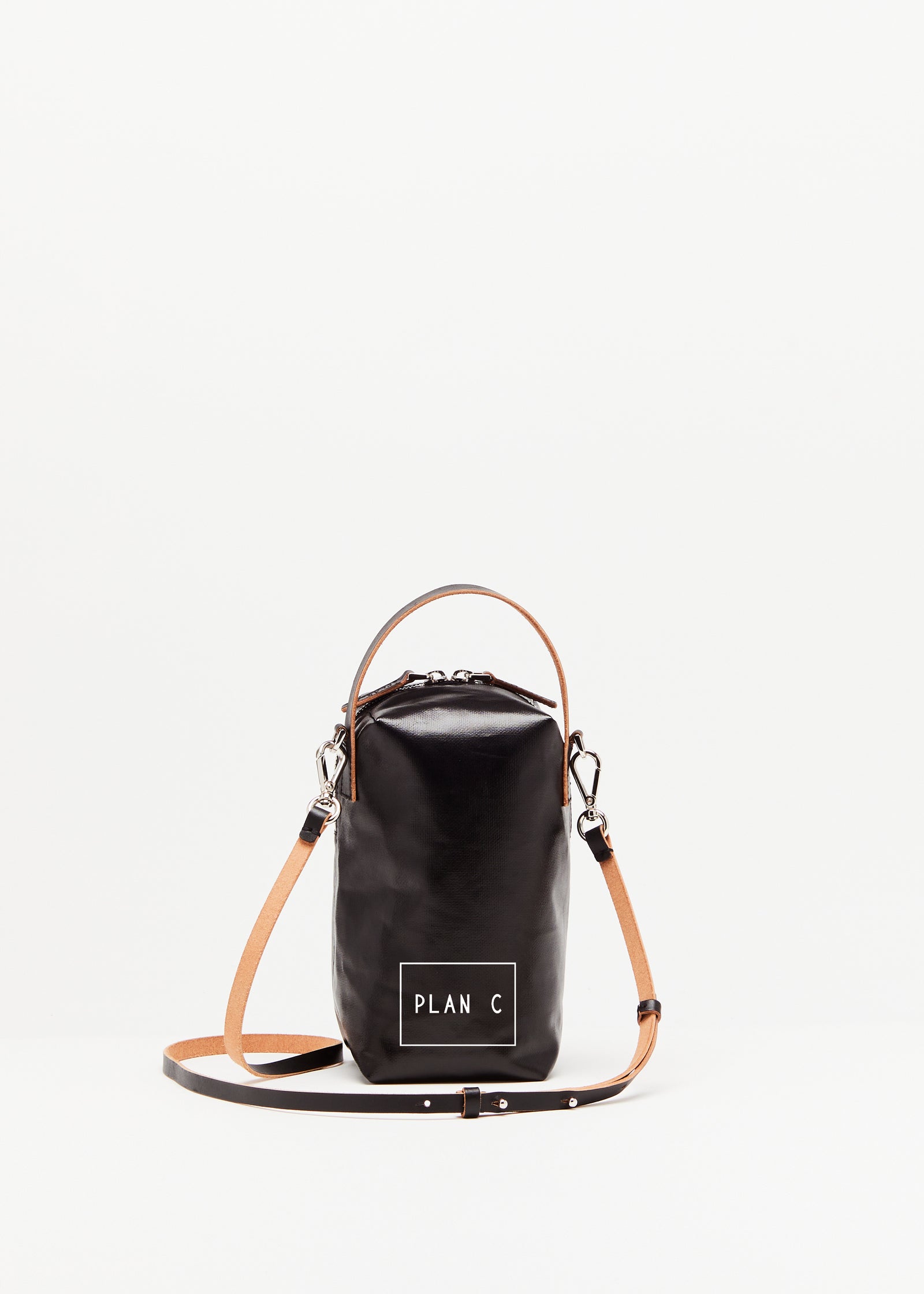 BLACK VERTICAL "PILI AND BIANCA" POUCH