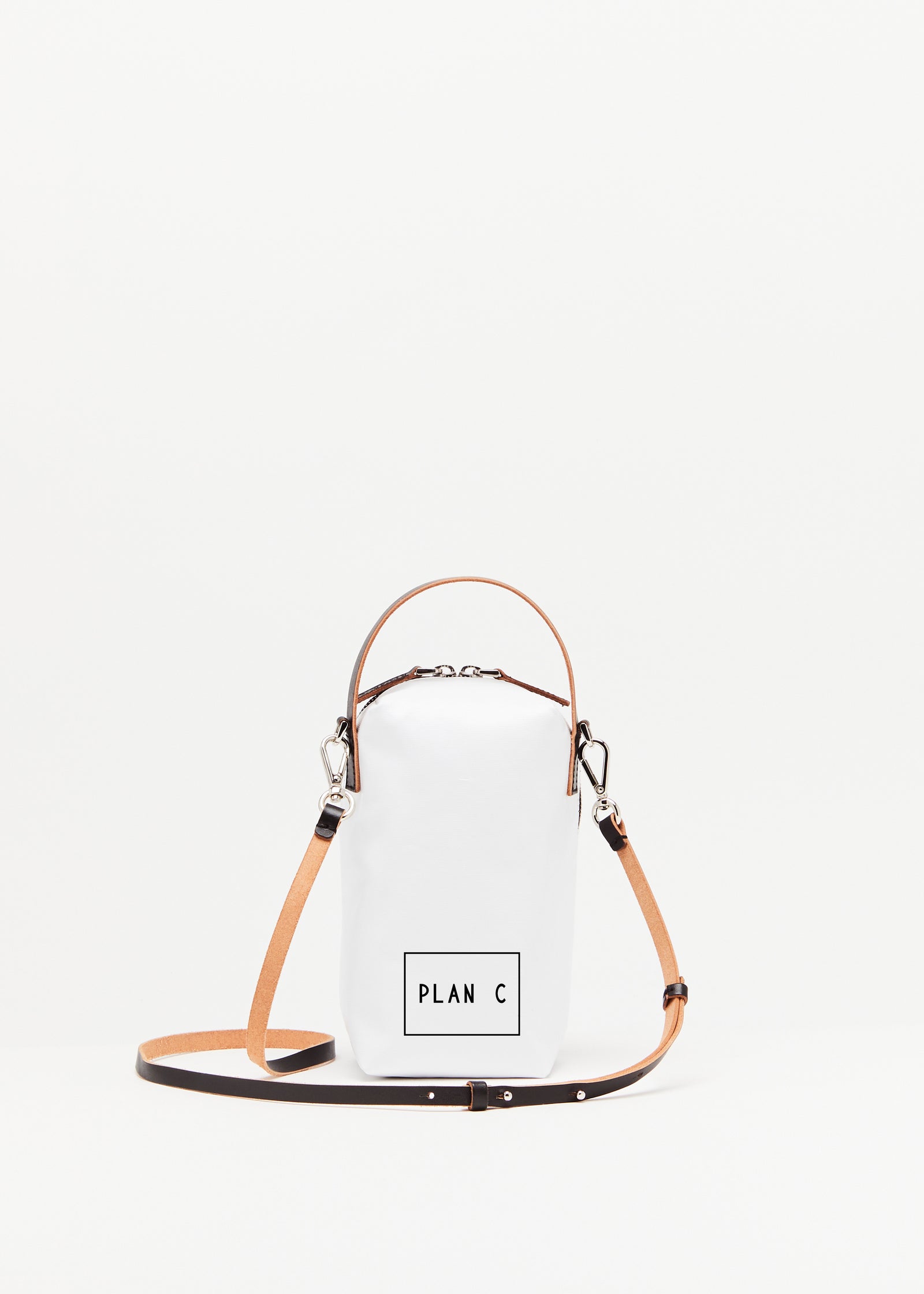 WHITE VERTICAL "PILI AND BIANCA" POUCH