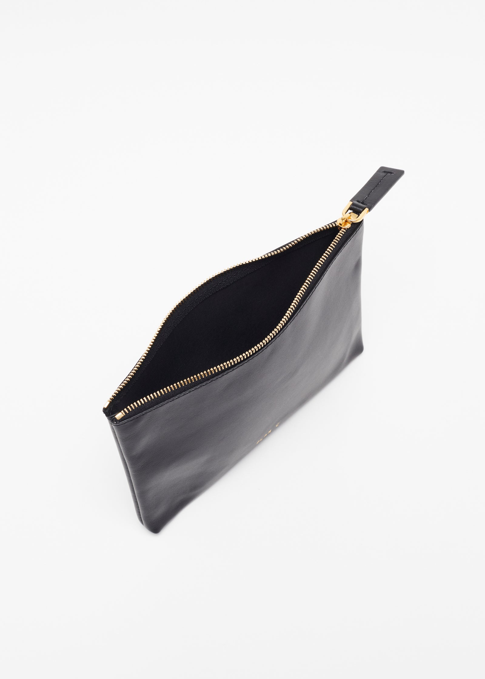 BLACK LEATHER DOCUMENT HOLDER
