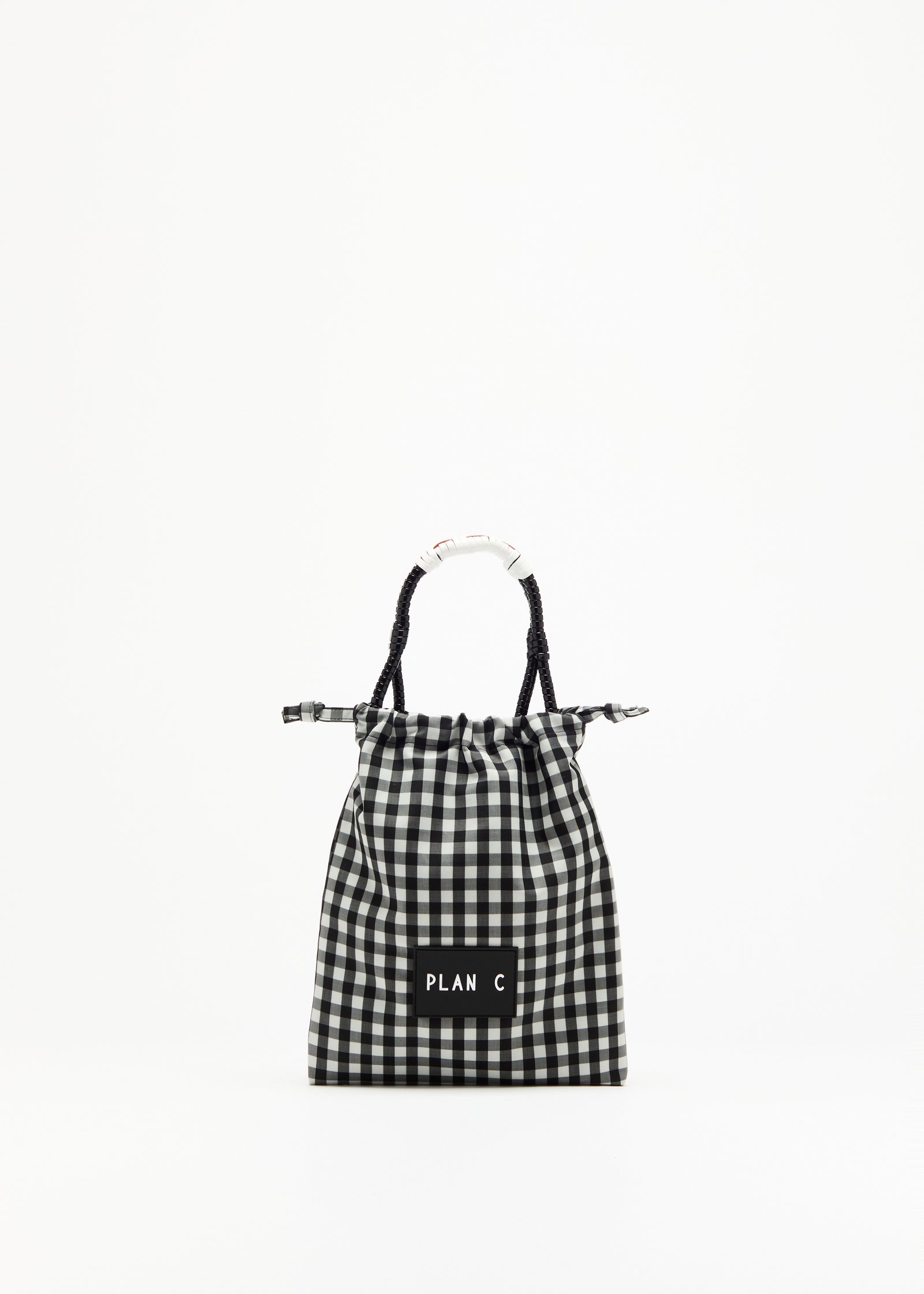CHECK TWILL COULISSE SHOPPER