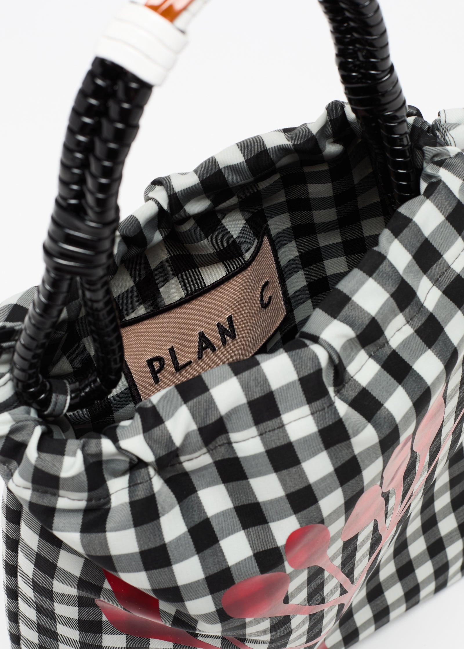 CHECK TWILL COULISSE SHOPPER