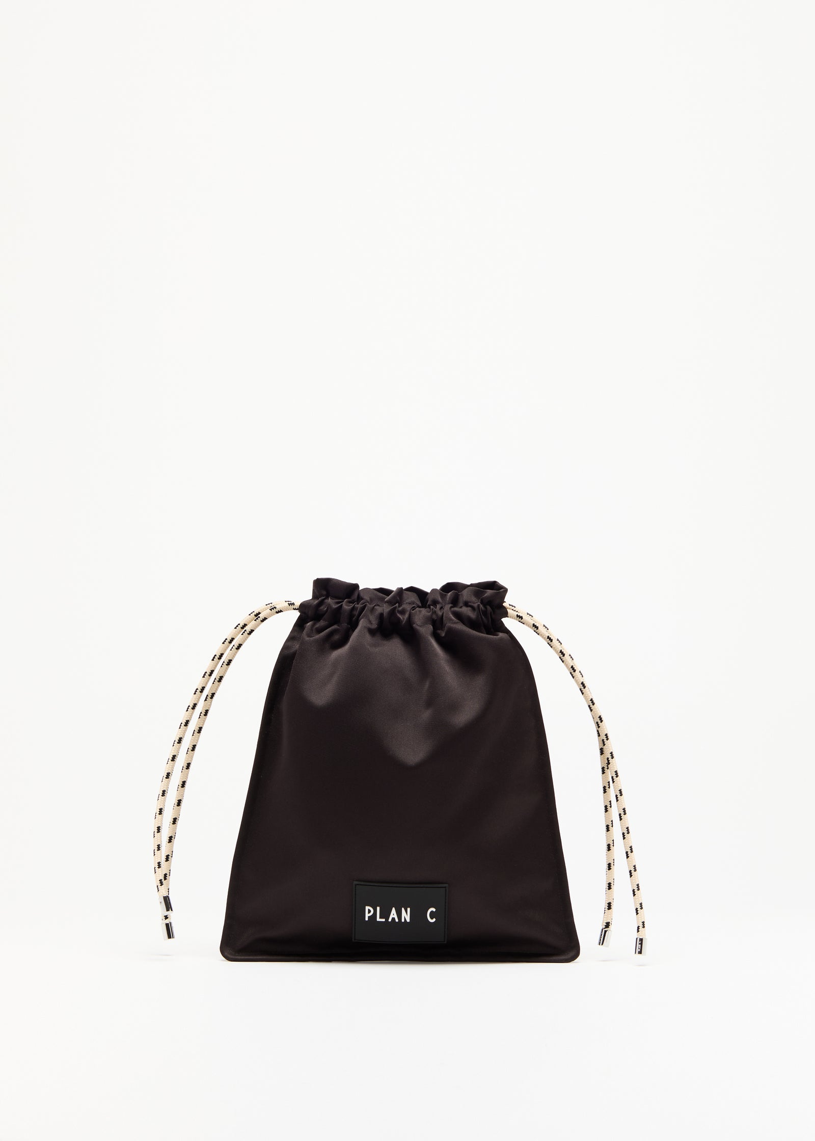 BLACK DUCHESSE DRAWSTRING POUCH