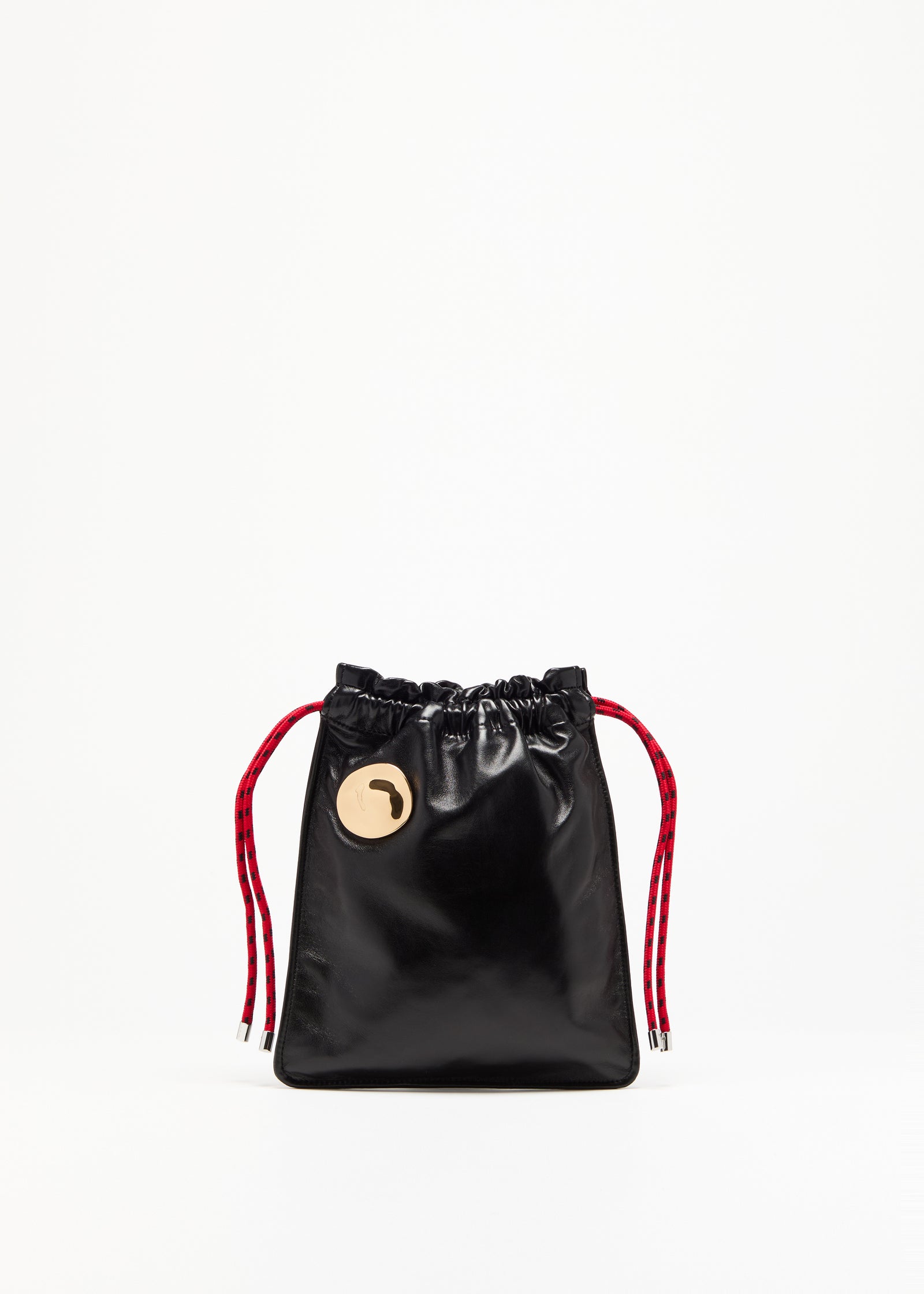 BLACK LAMBSKIN NAPPA POUCH